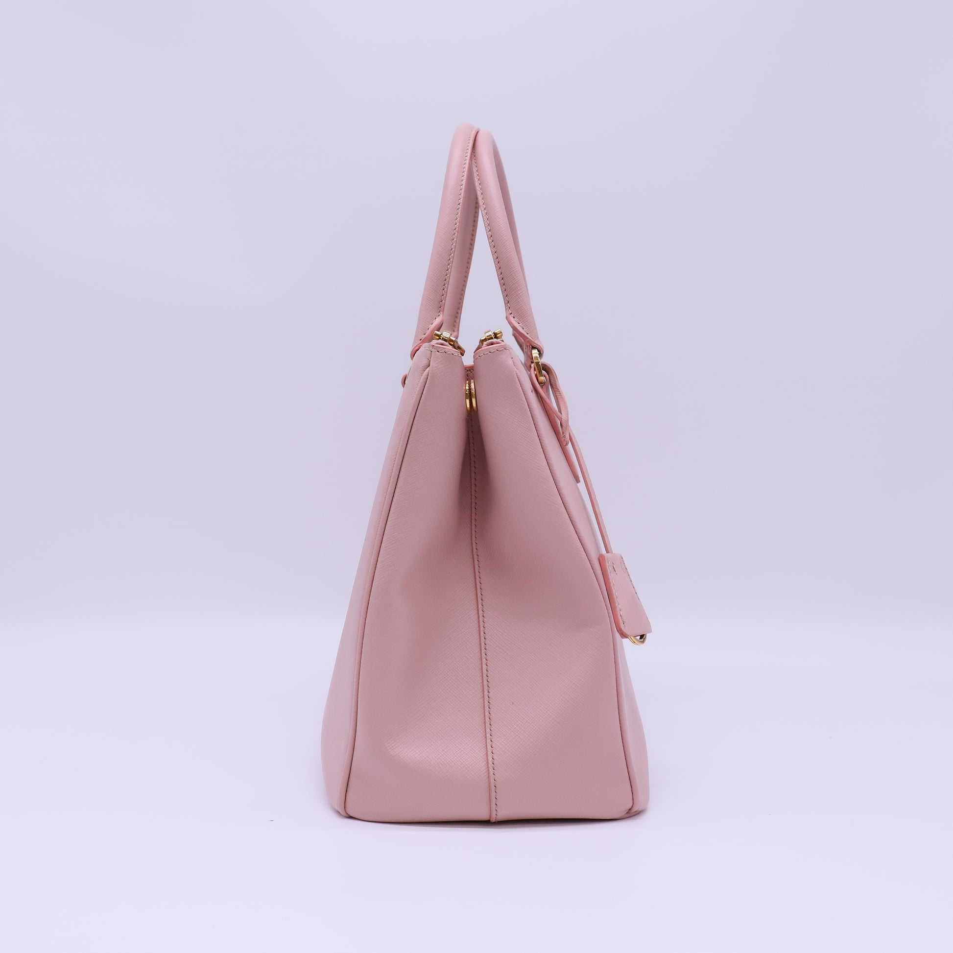 Double Zip Lux Tote Saffiano Leather Medium Twins B22740