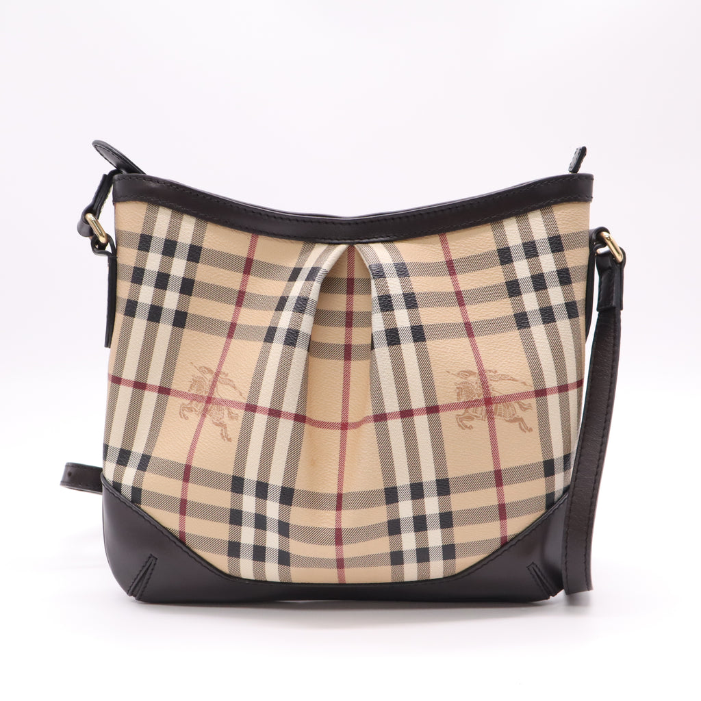 Burberry Haymarket Check Coated Canvas Hartham Crossbody Bag B21234