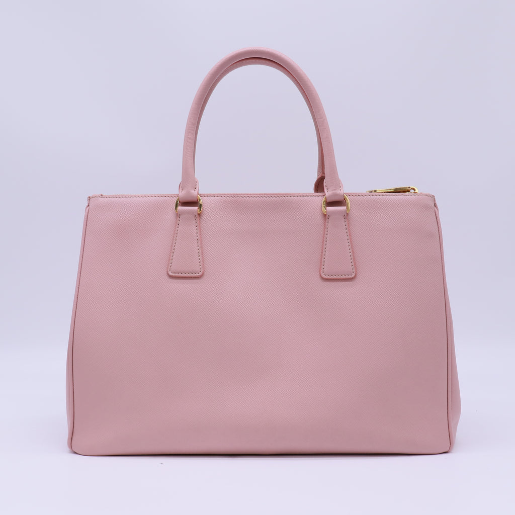 Double Zip Lux Tote Saffiano Leather Medium Twins B22740