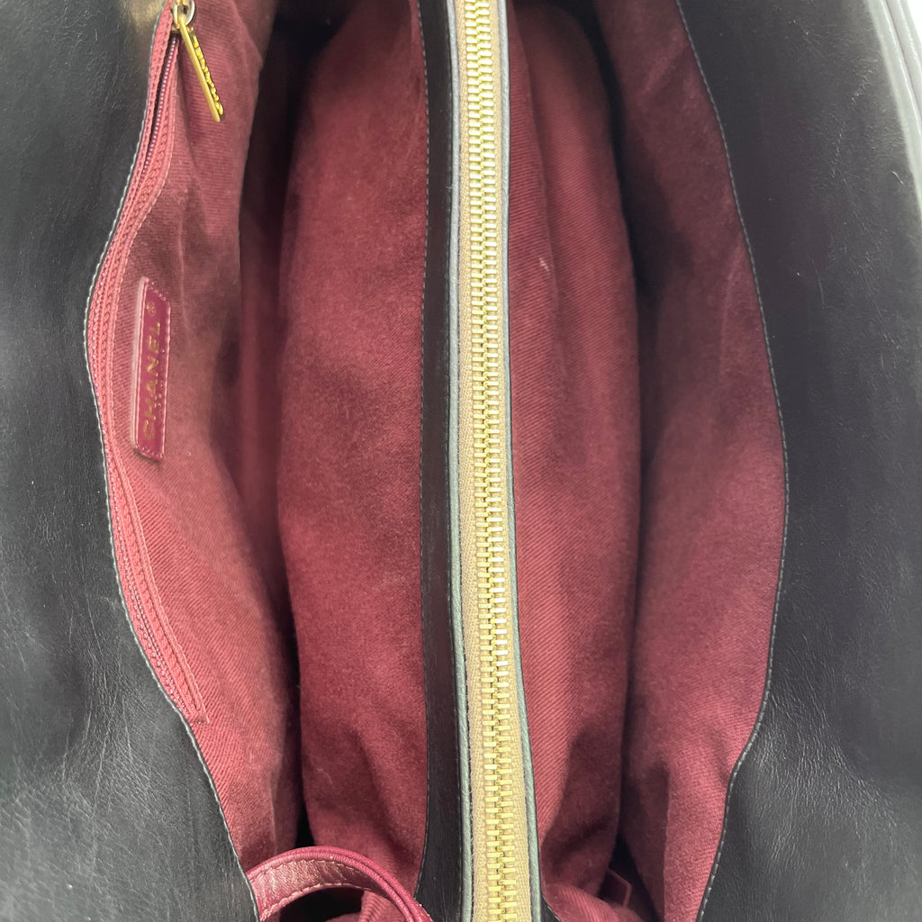 Black/Beige Quilted Leather Paris Dallas Chic Stitch Bag twins