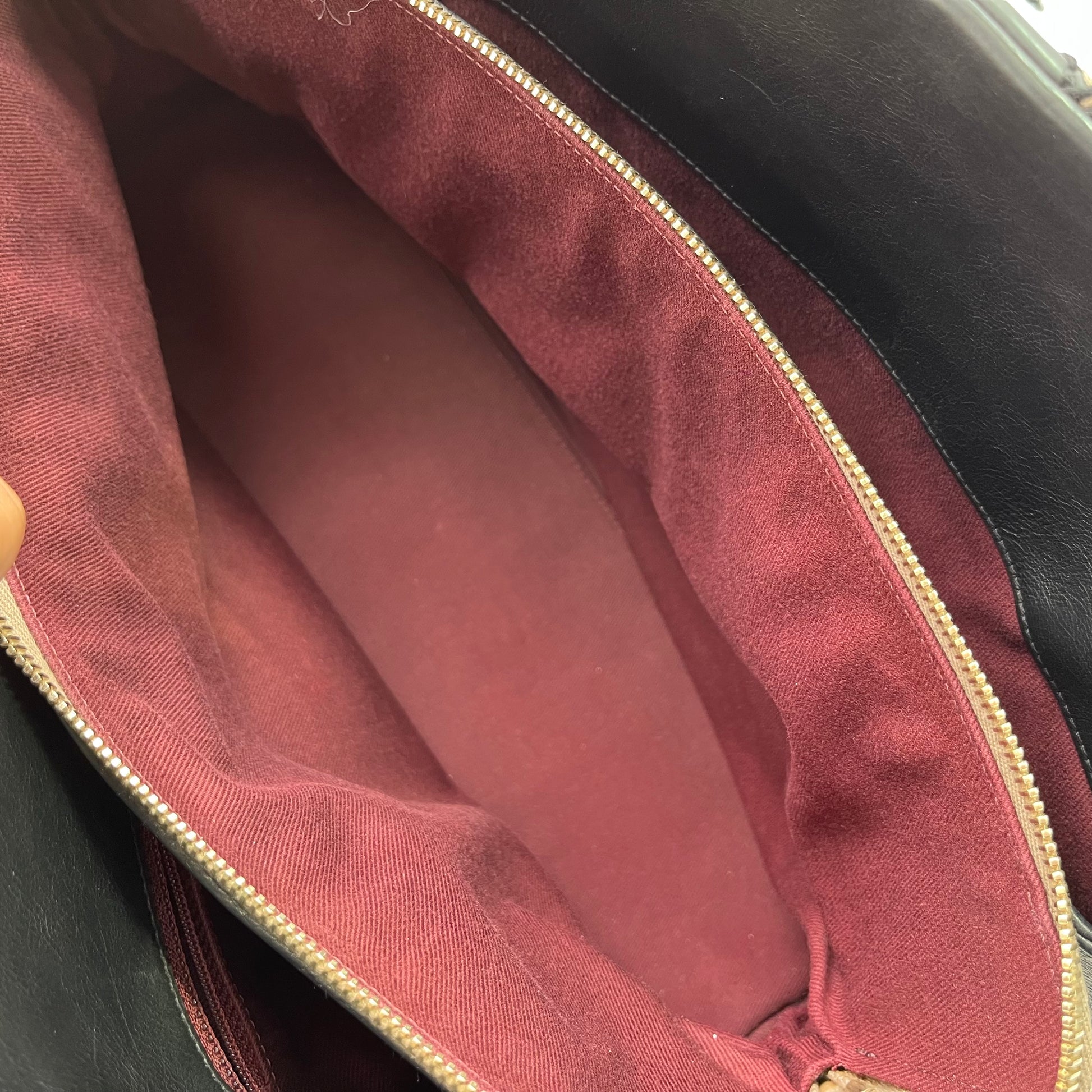 Black/Beige Quilted Leather Paris Dallas Chic Stitch Bag twins