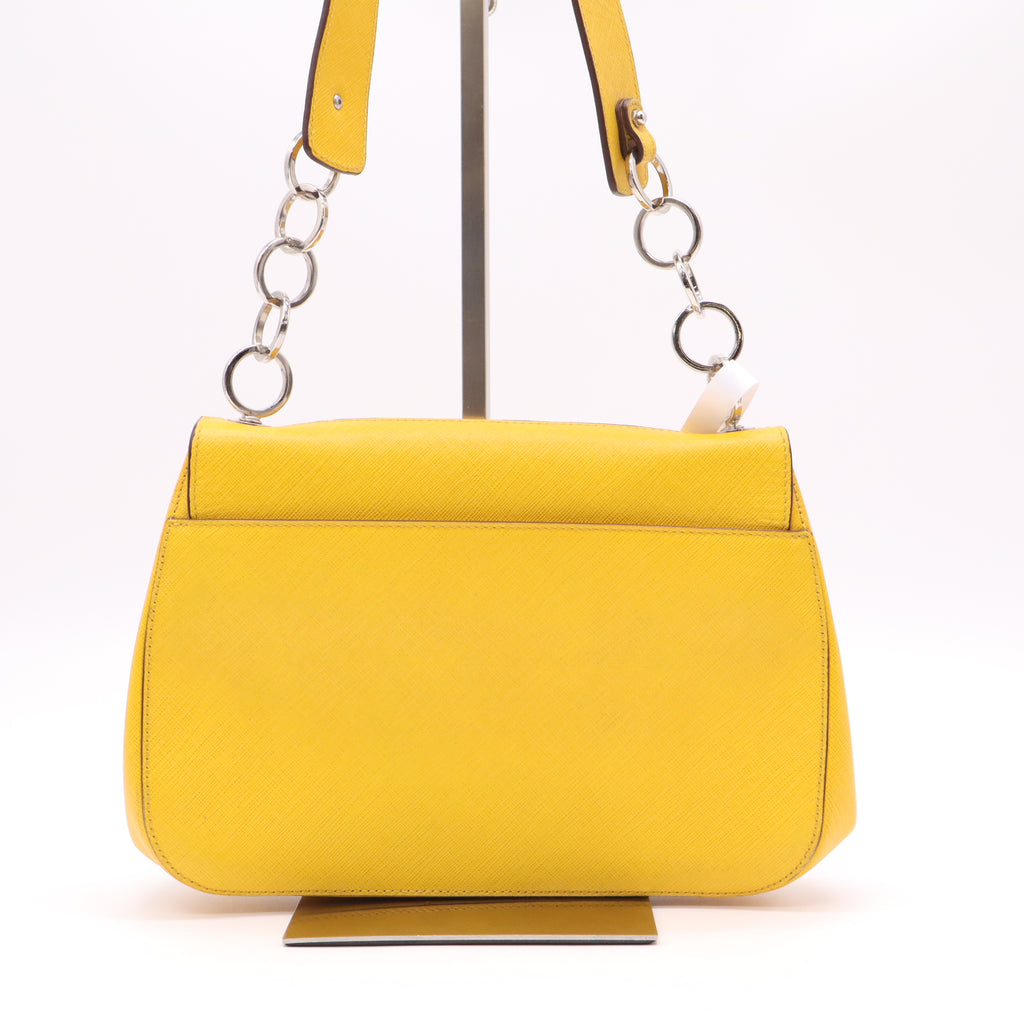 Salvatore Ferragamo Gancini Chain Flap Shoulder Bag B22729