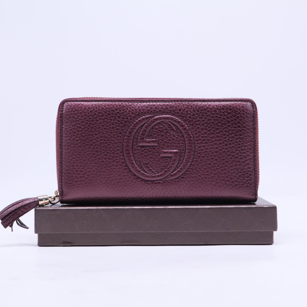 Soho Burgundy Leather and Leather Wallets W20495