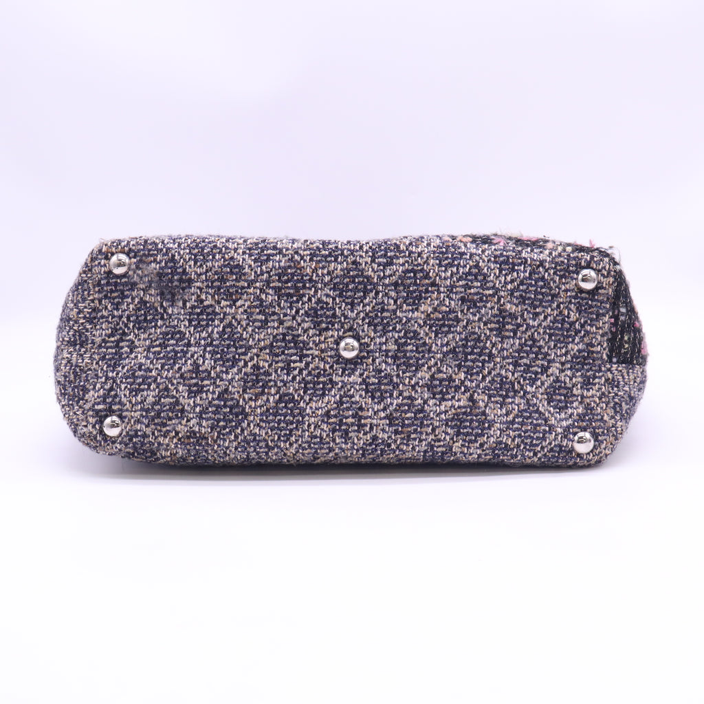 Multicolor Quilted Tweed Cambon Large Tote Bag B24432