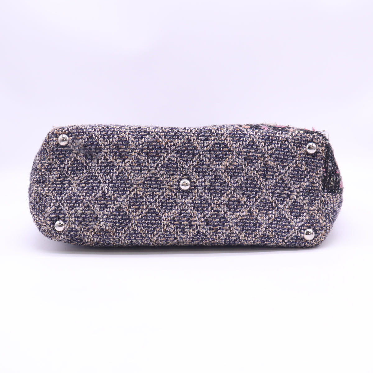 Multicolor Quilted Tweed Cambon Large Tote Bag B24432