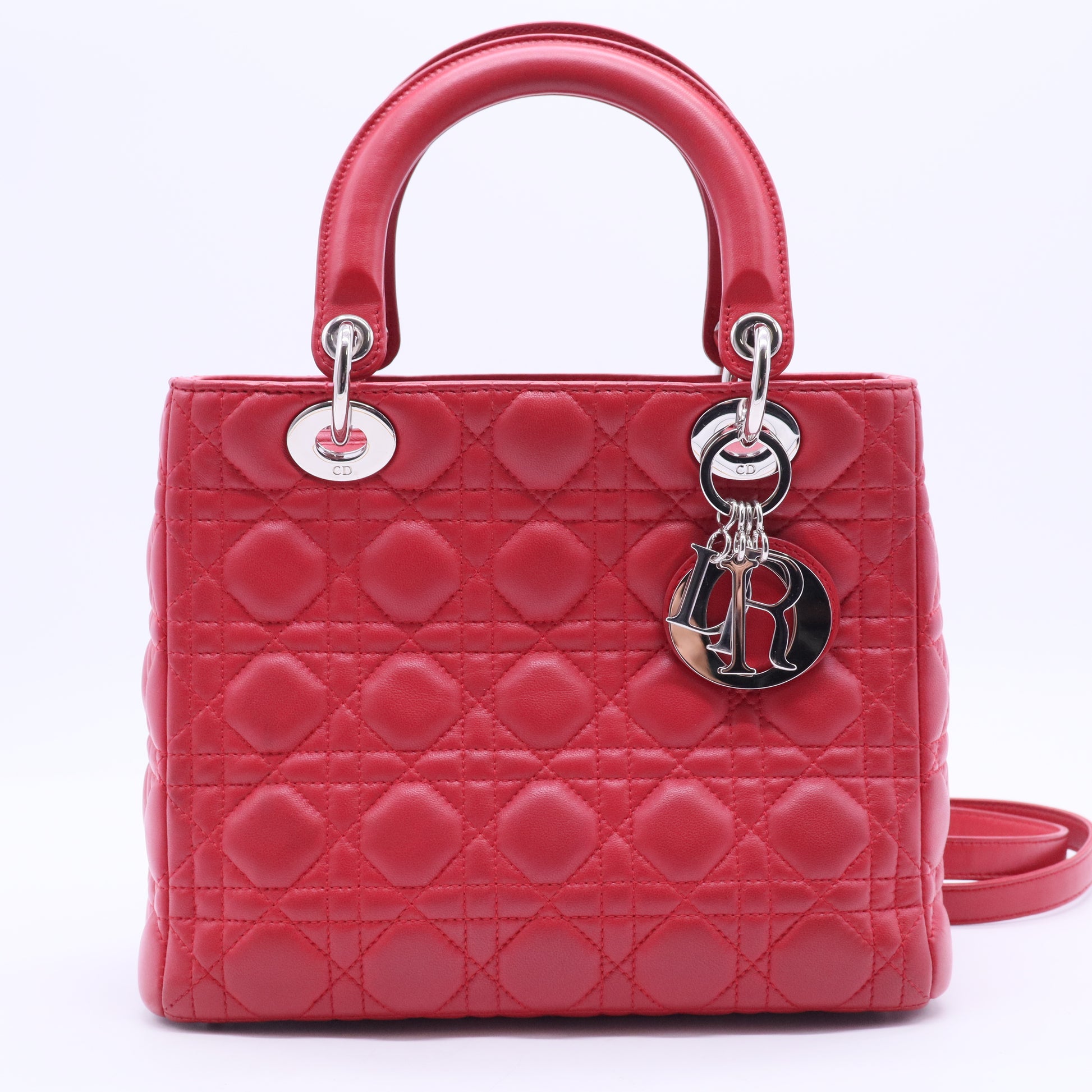 Lady Dior Bag Cannage Quilt Lambskin Medium