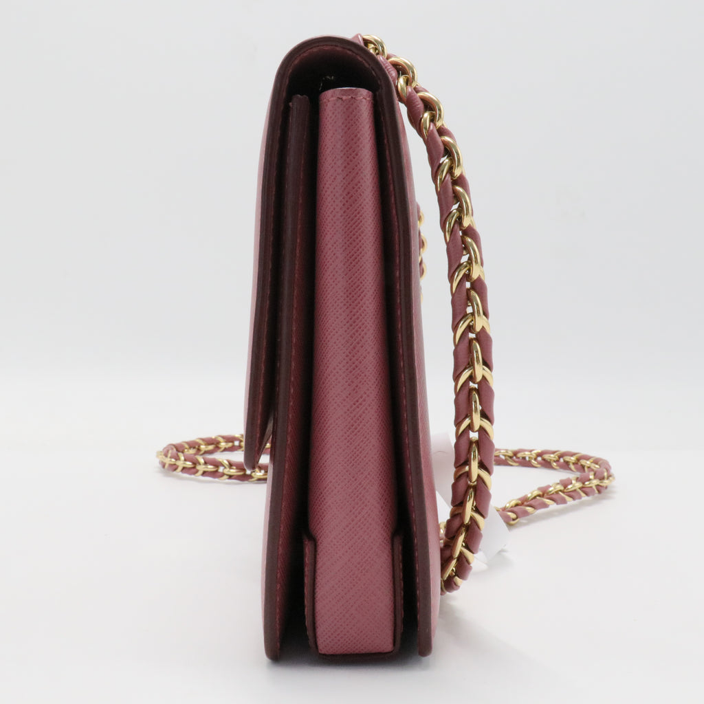 Printed Calfskin Ginny Shoulder Bag Griotte