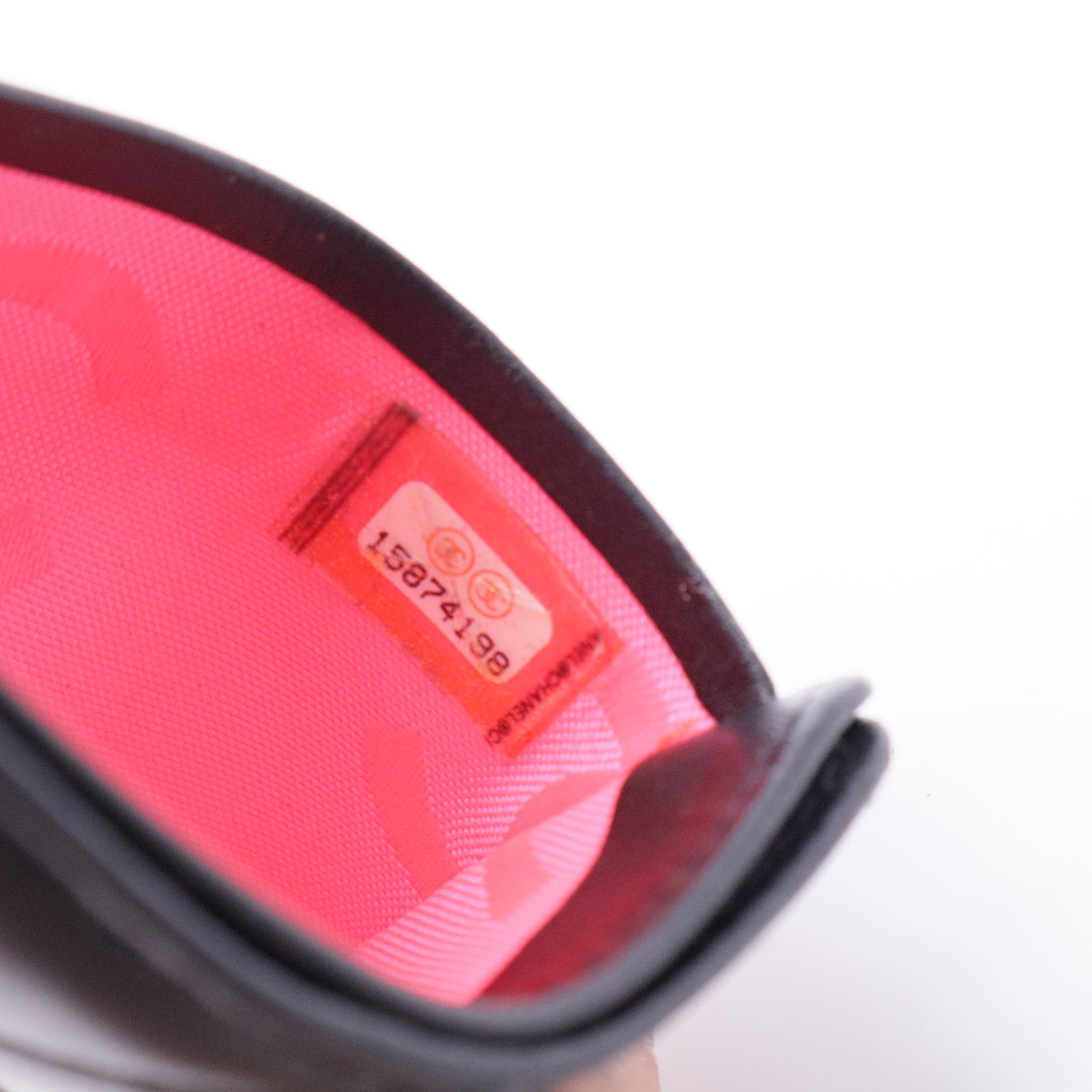 Purple Ligne Cambon Quilted Leather Card Holder