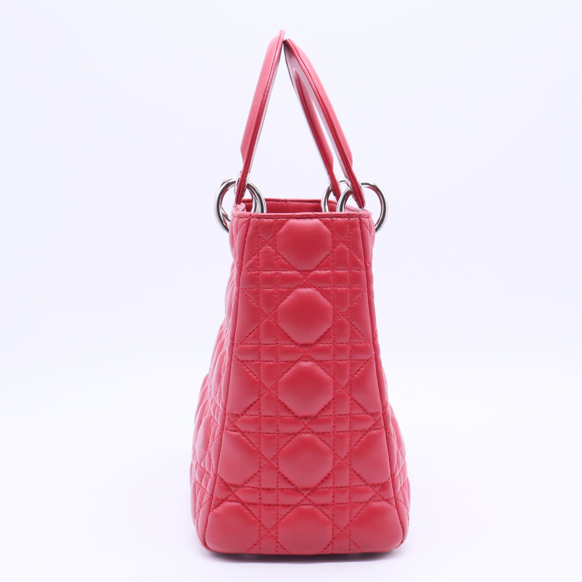 Lady Dior Bag Cannage Quilt Lambskin Medium