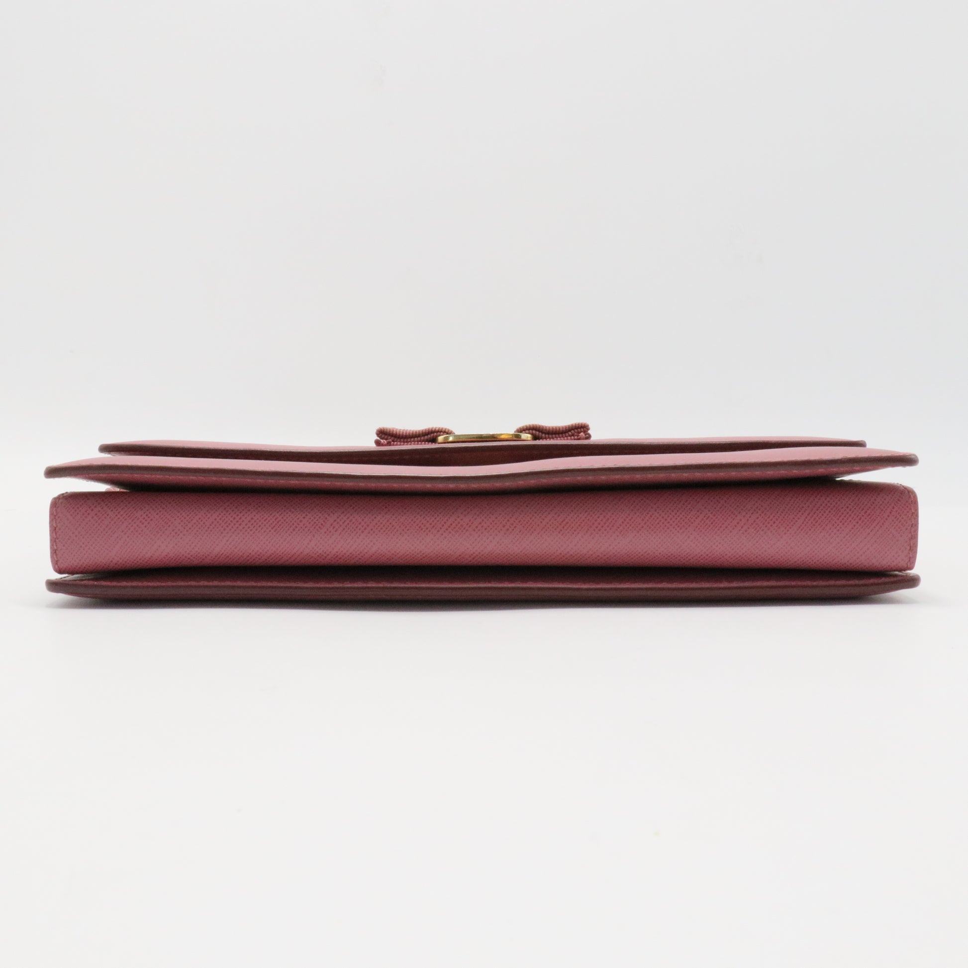 Printed Calfskin Ginny Shoulder Bag Griotte