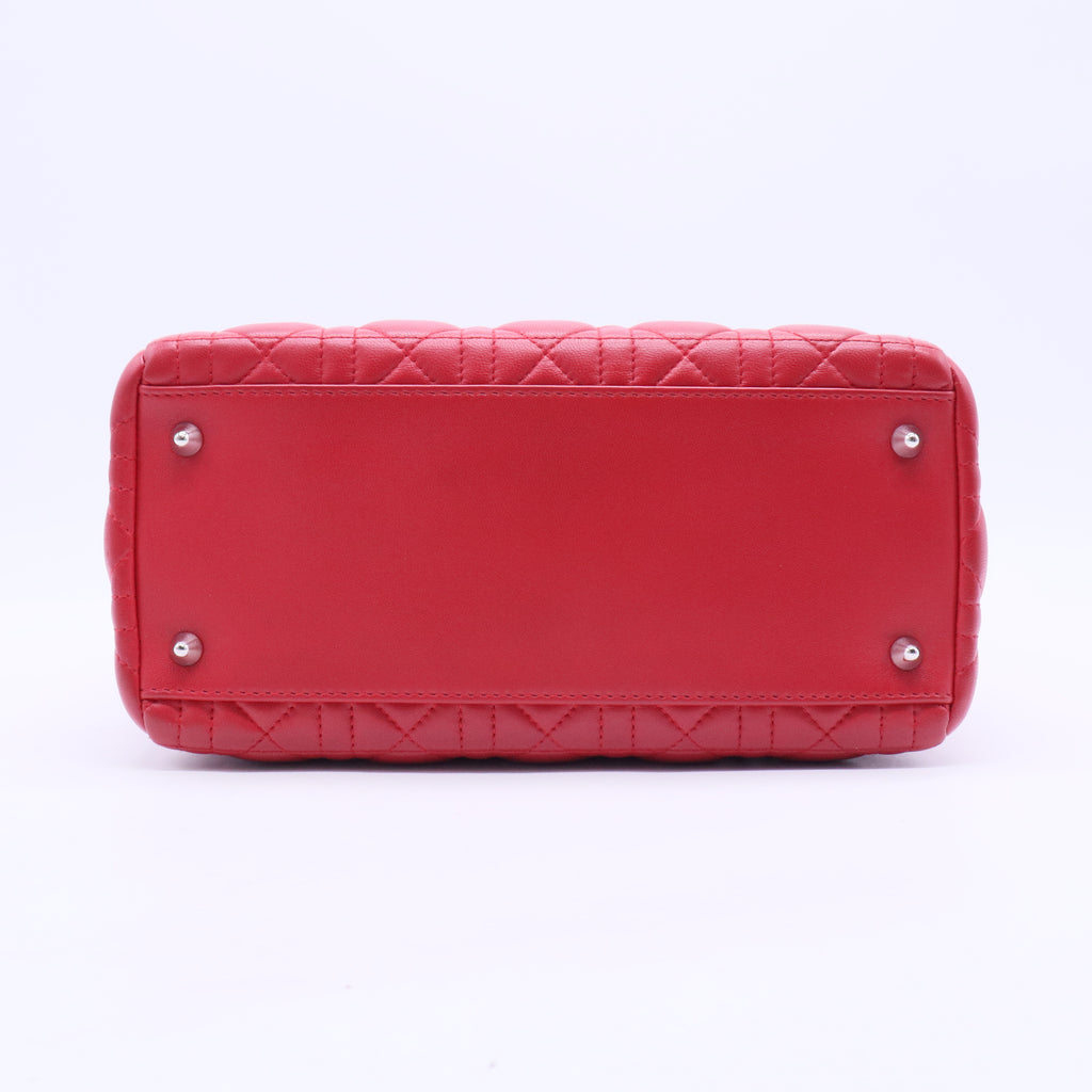 Lady Dior Bag Cannage Quilt Lambskin Medium