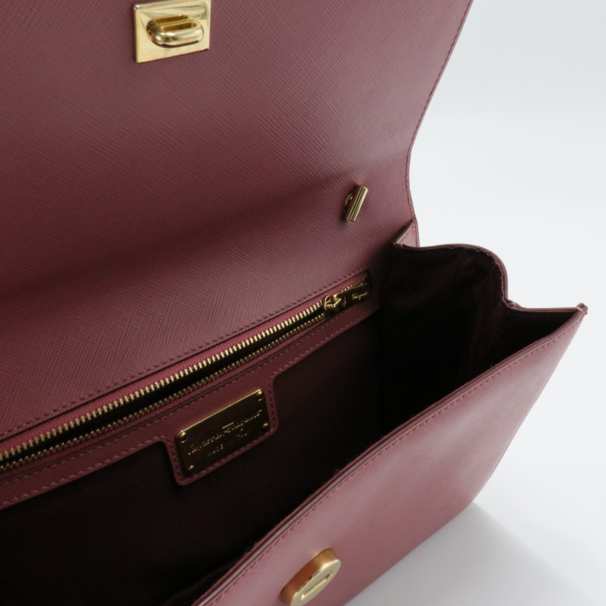 Printed Calfskin Ginny Shoulder Bag Griotte