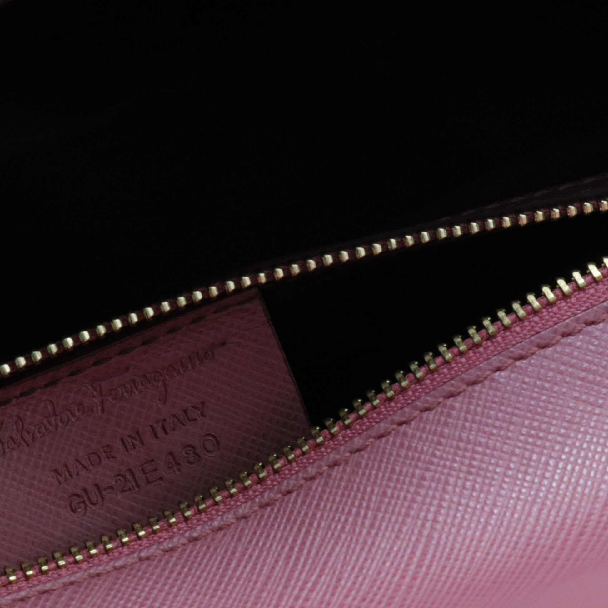 Printed Calfskin Ginny Shoulder Bag Griotte