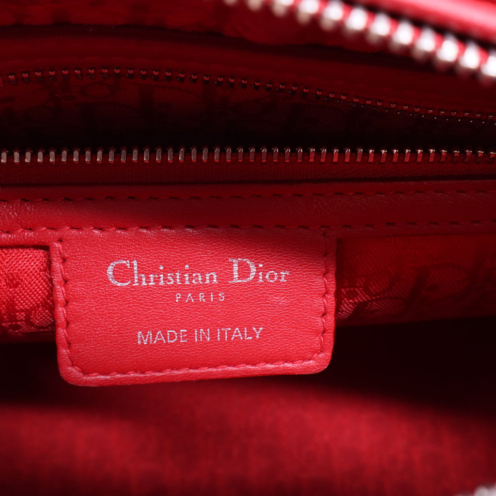 Lady Dior Bag Cannage Quilt Lambskin Medium