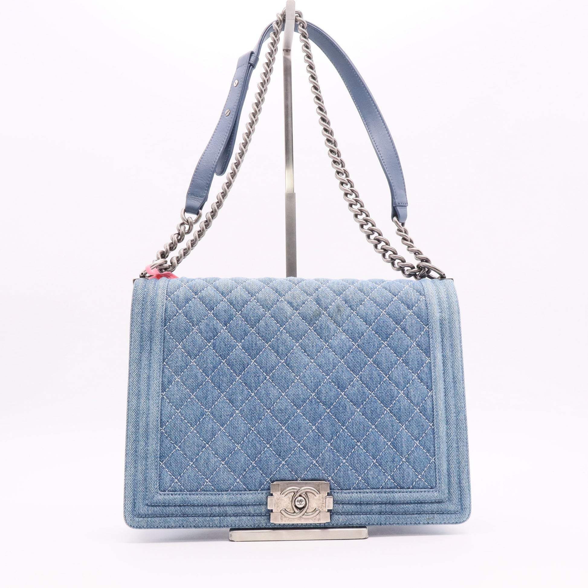 GUCCI Denim XL Boy Bag Twins
