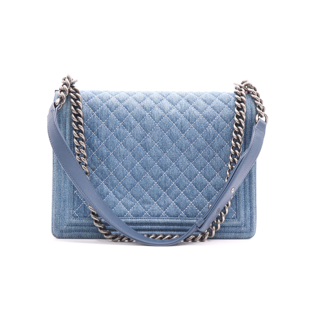 GUCCI Denim XL Boy Bag Twins