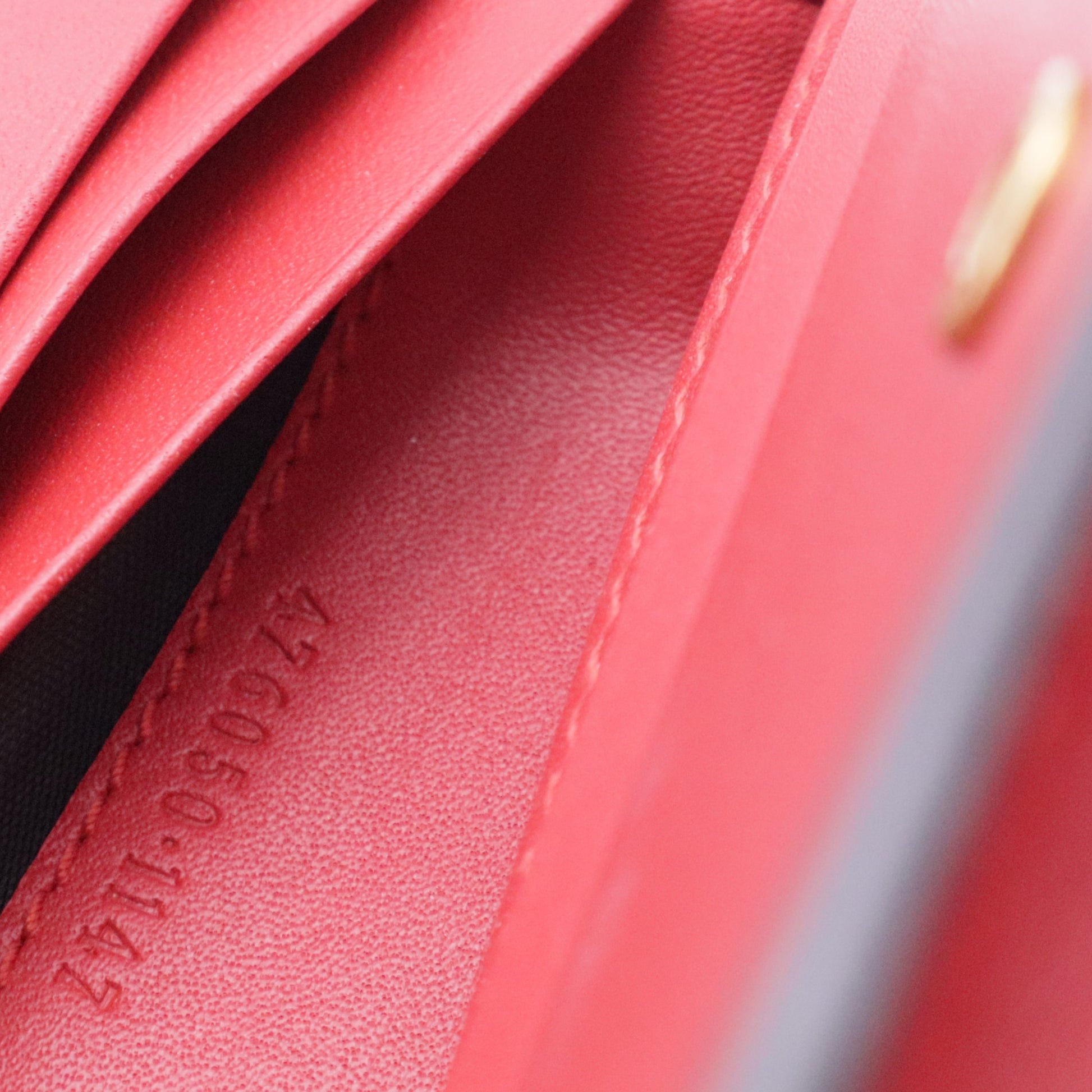 GG Supreme Monogram Cherry Embellished Card Case Wallet