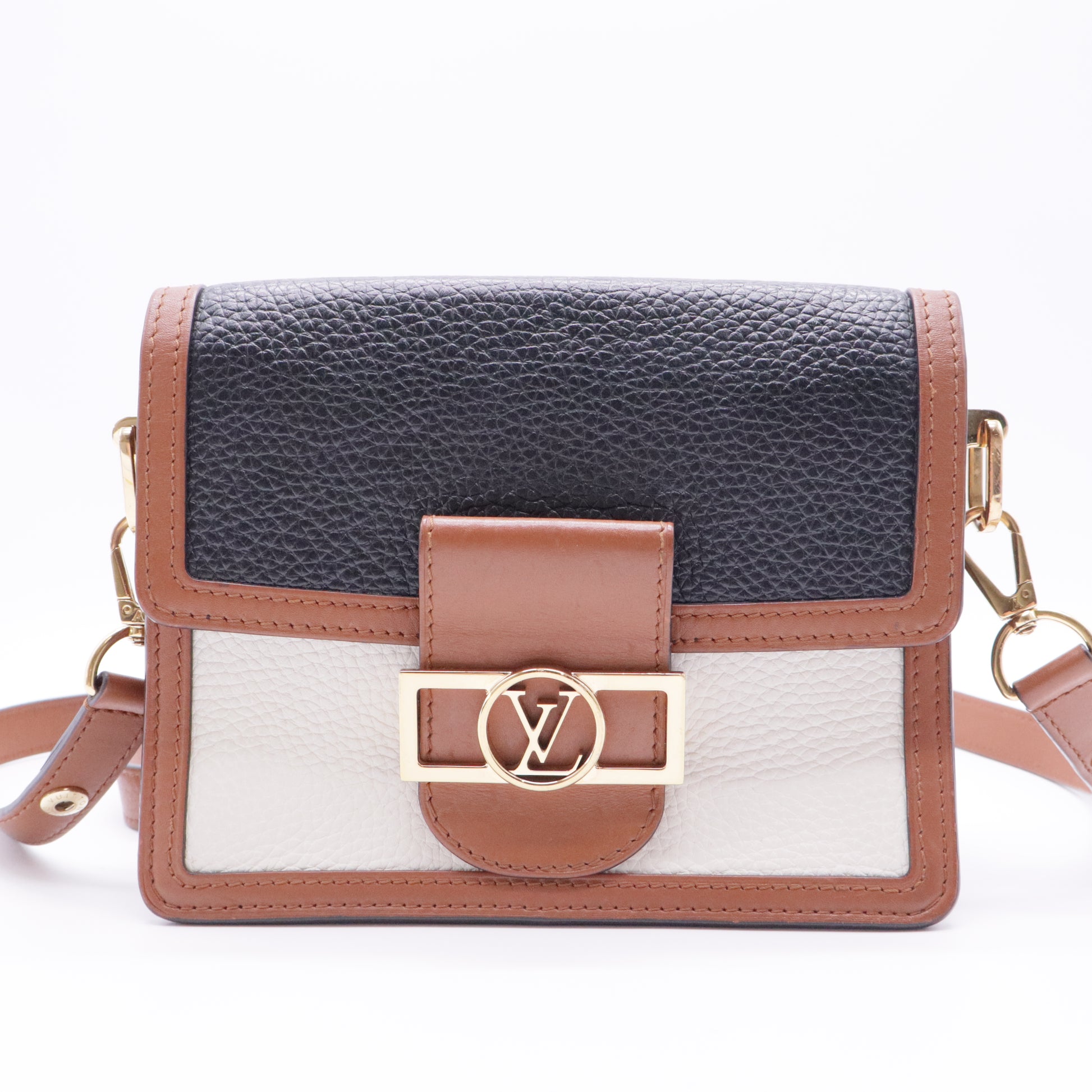 Dauphine Shoulder Bag Taurillon Leather Mini
