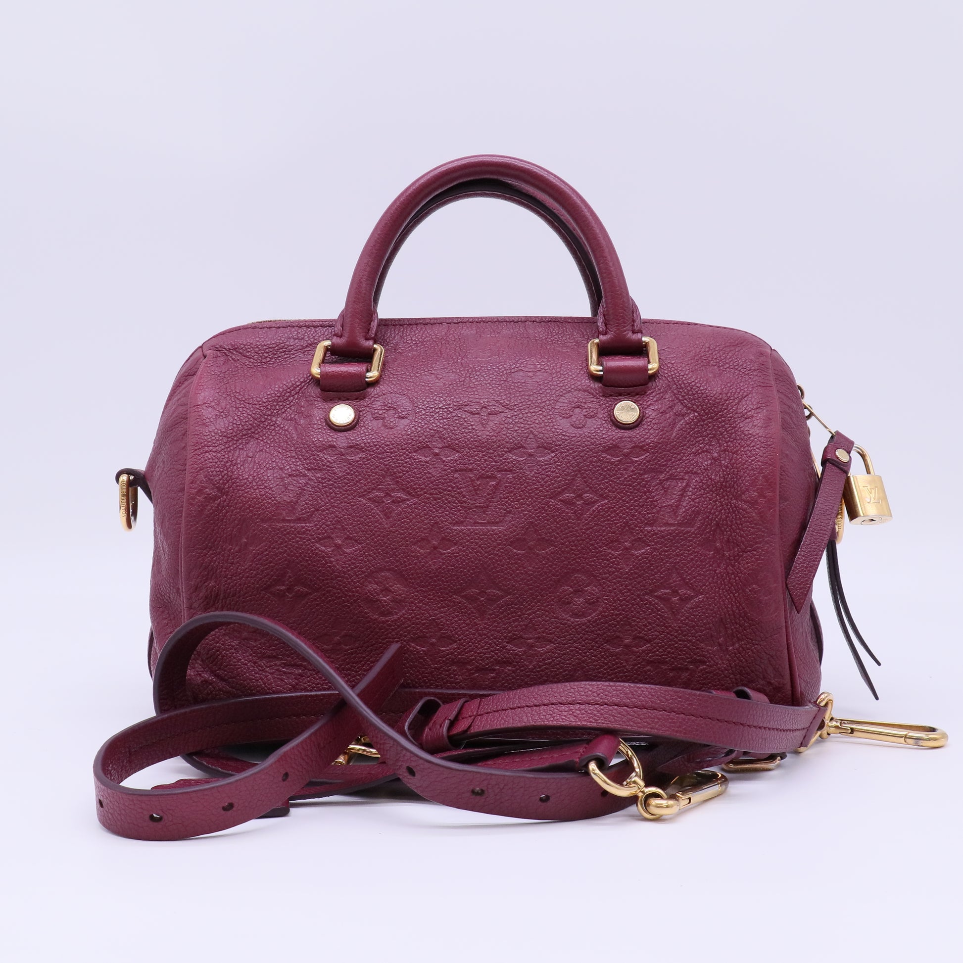 Louis Vuitton Monogram Empreinte Speedy 25 Bag twins B22437
