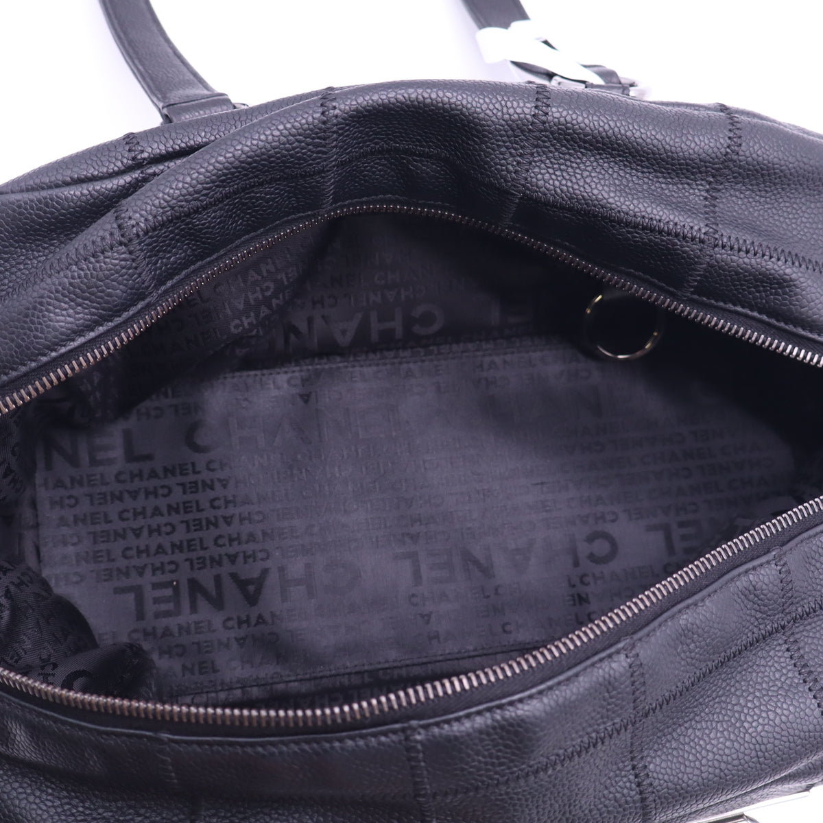 Chanel LAX Square Quilt Chocolate Bar Bowler Bag B24119