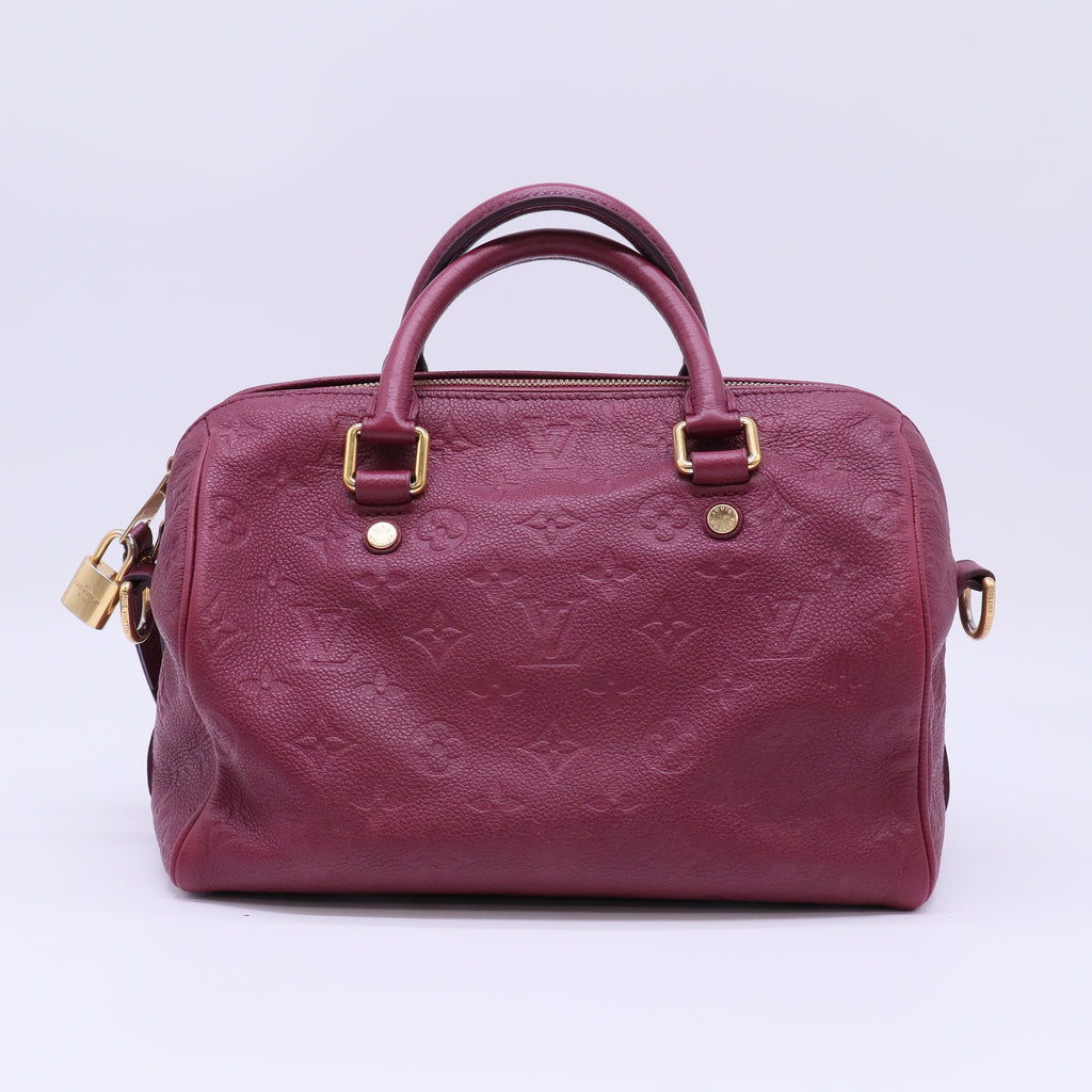Louis Vuitton Monogram Empreinte Speedy 25 Bag twins B22437