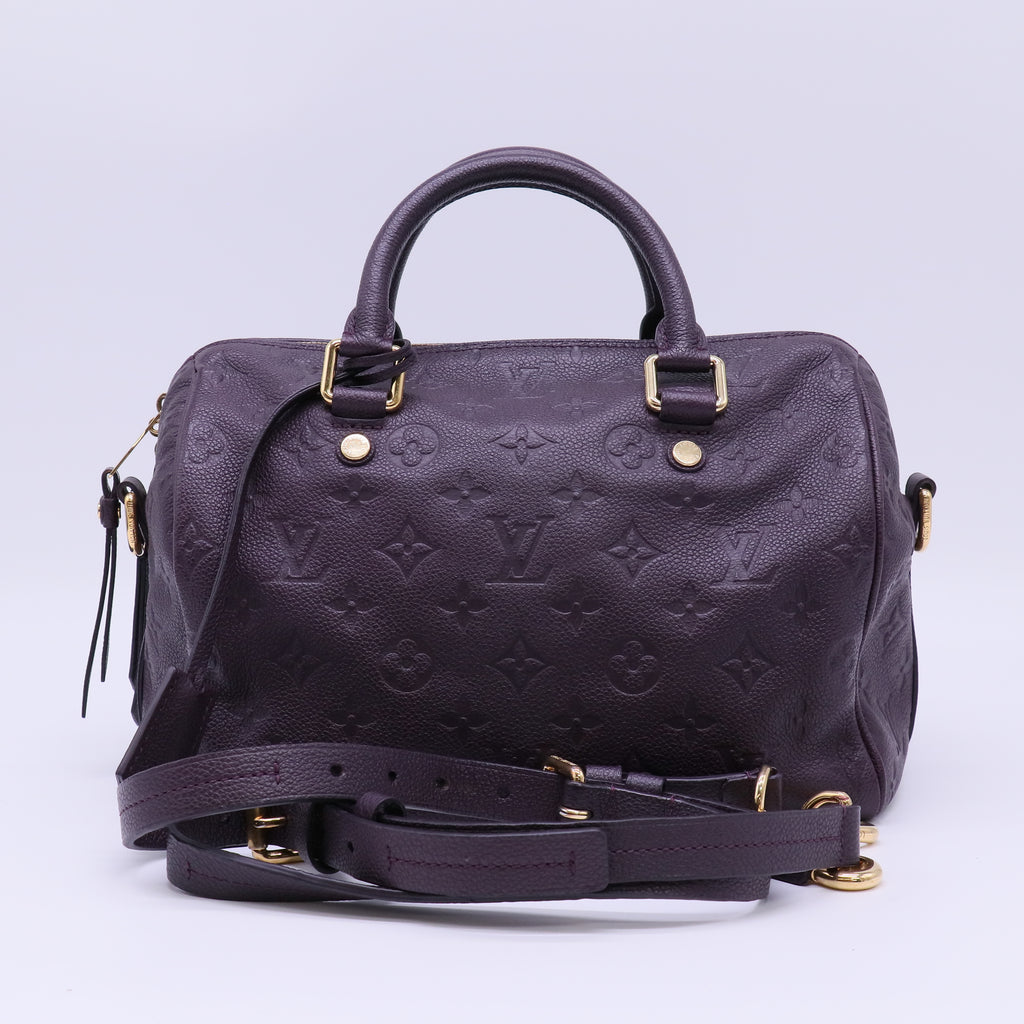 Louis Vuitton Monogram Empreinte Speedy Bandouliere 25 twins B22357