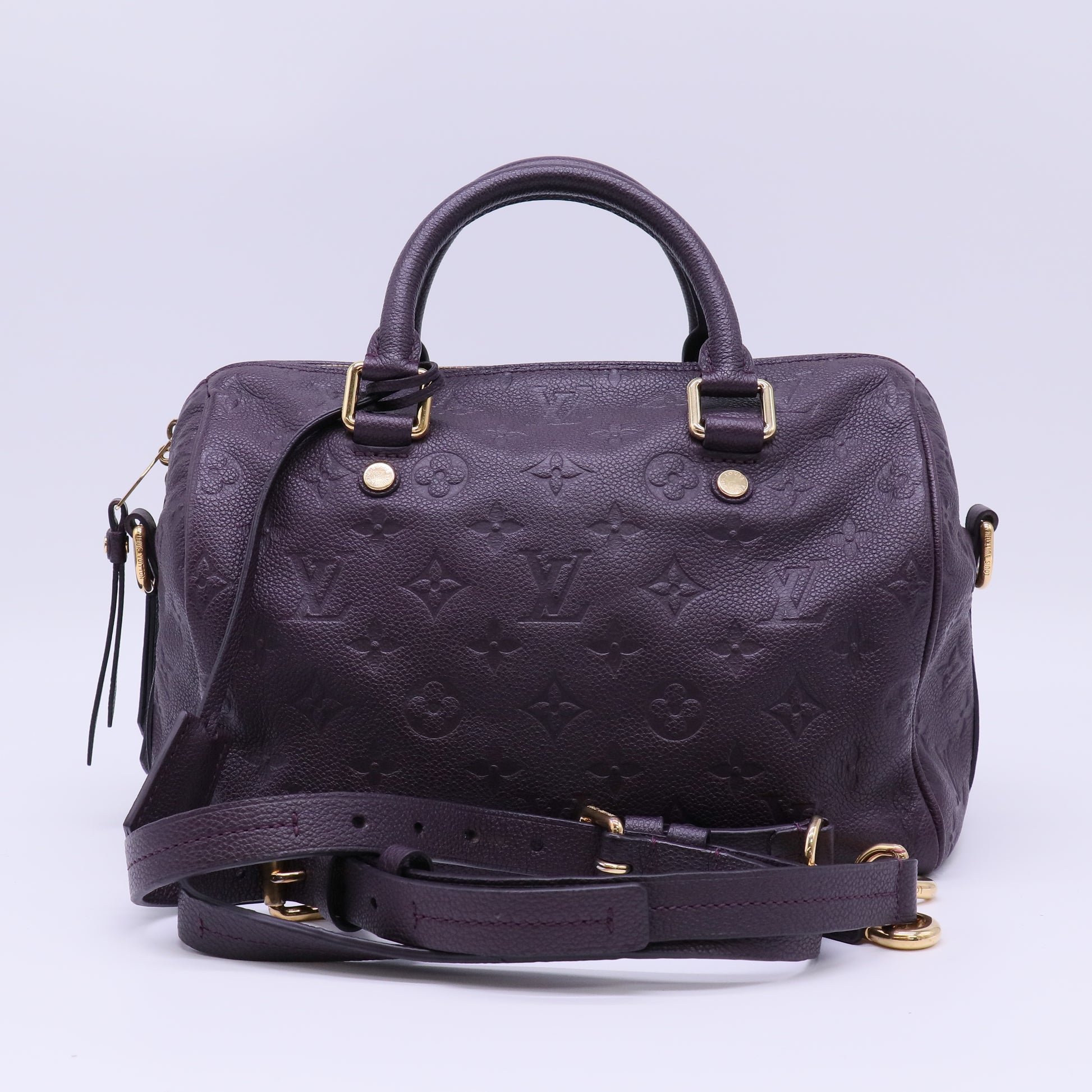 Louis Vuitton Monogram Empreinte Speedy Bandouliere 25 twins B22357