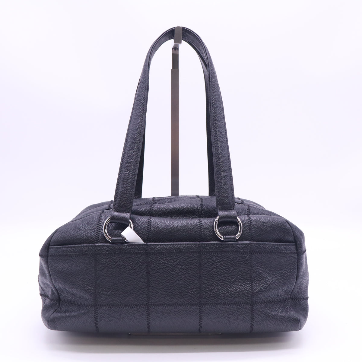 Chanel LAX Square Quilt Chocolate Bar Bowler Bag B24119