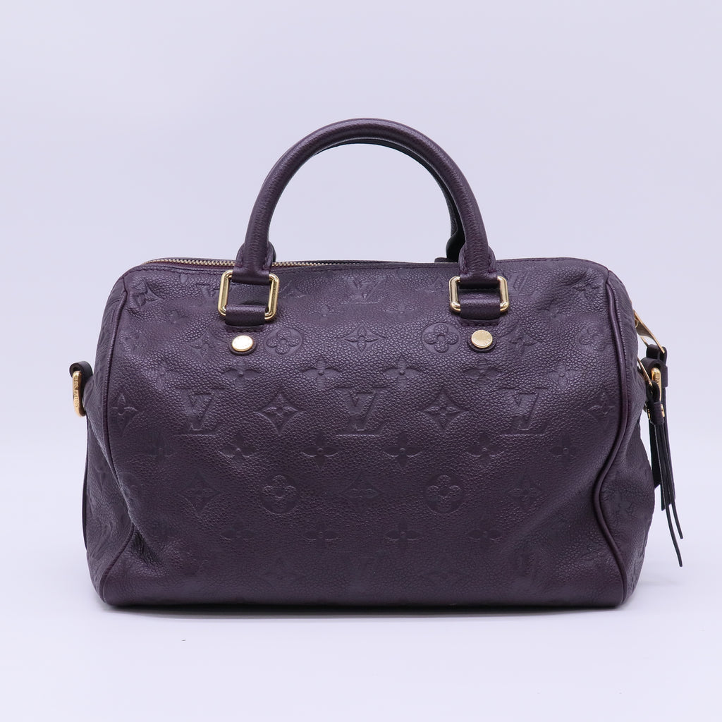 Louis Vuitton Monogram Empreinte Speedy Bandouliere 25 twins B22357