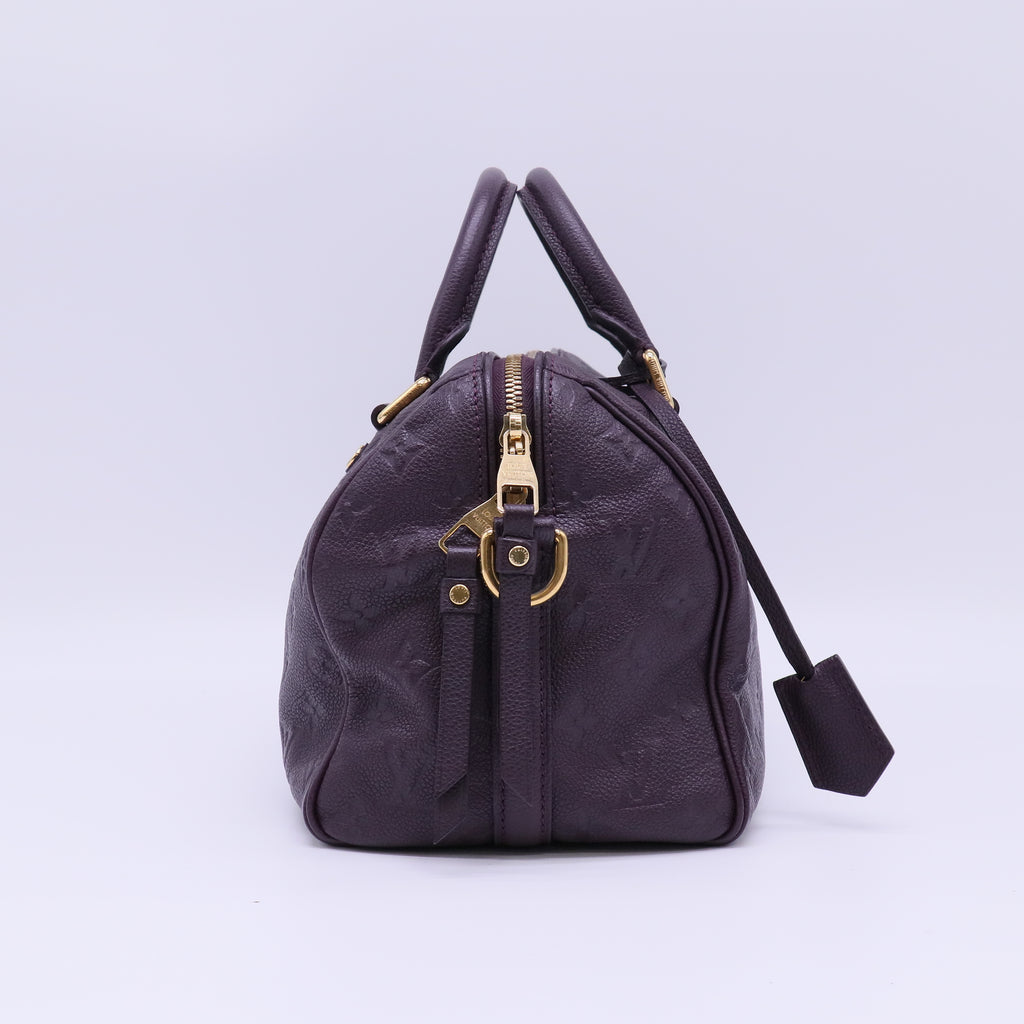 Louis Vuitton Monogram Empreinte Speedy Bandouliere 25 twins B22357