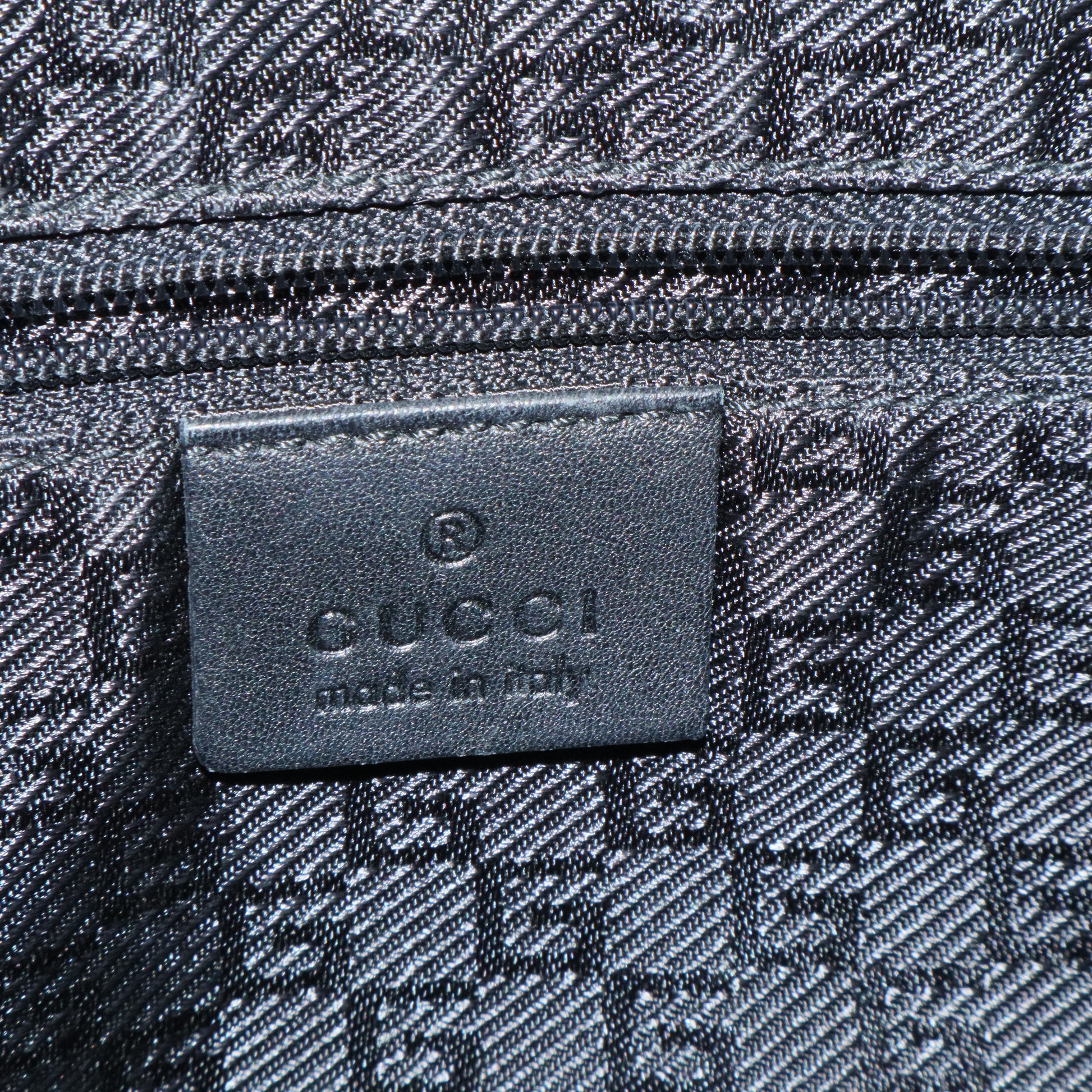 Leather-Trimmed Nylon Hobo B20436