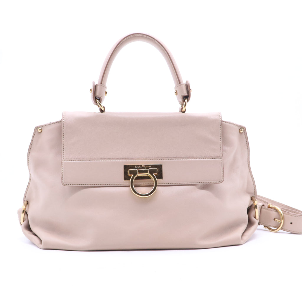 Salvatore Ferragamo Sofia Satchel Smooth Leather B20419