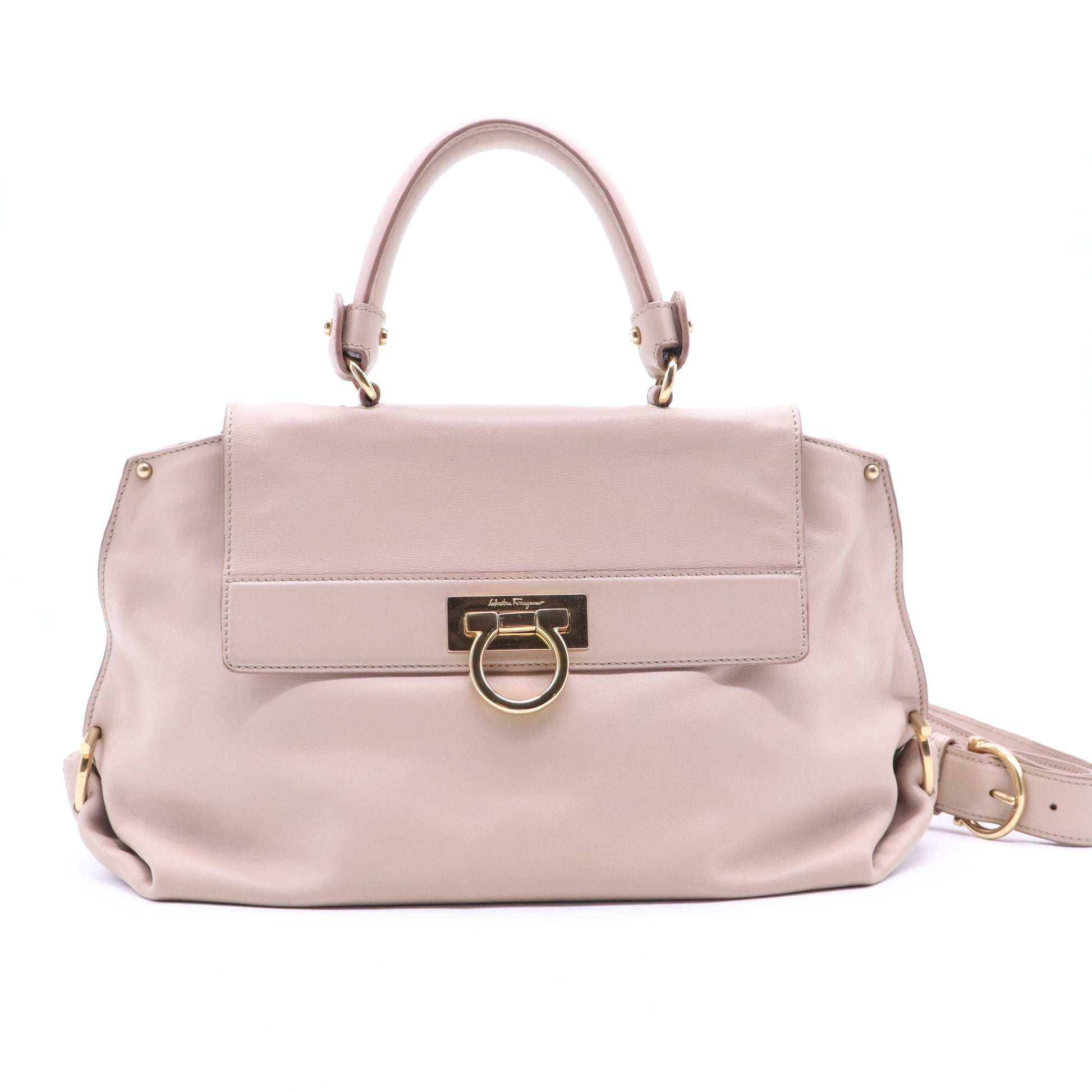 Salvatore Ferragamo Sofia Satchel Smooth Leather B20419