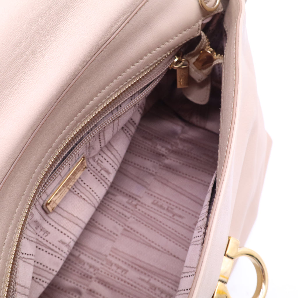 Salvatore Ferragamo Sofia Satchel Smooth Leather B20419