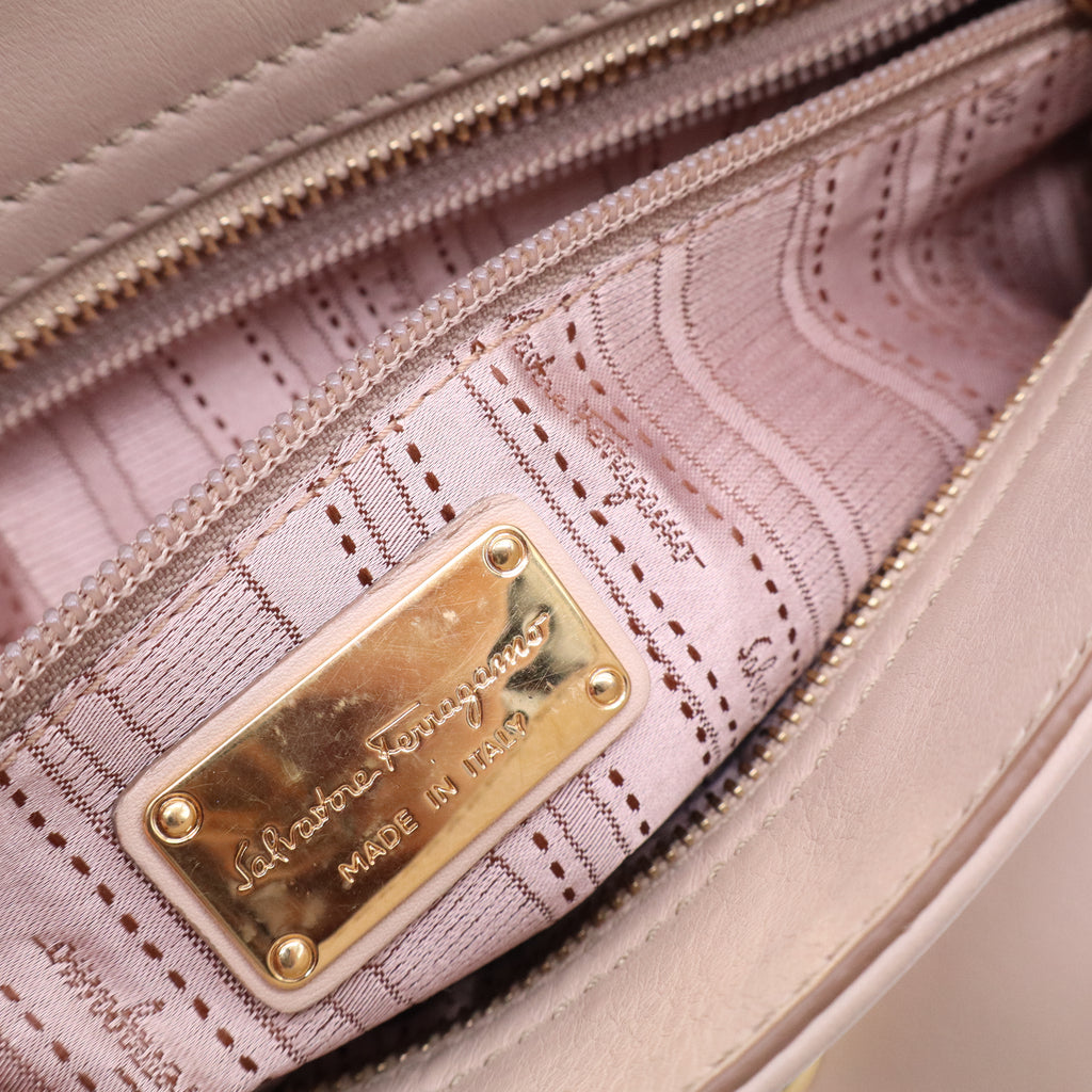 Salvatore Ferragamo Sofia Satchel Smooth Leather B20419