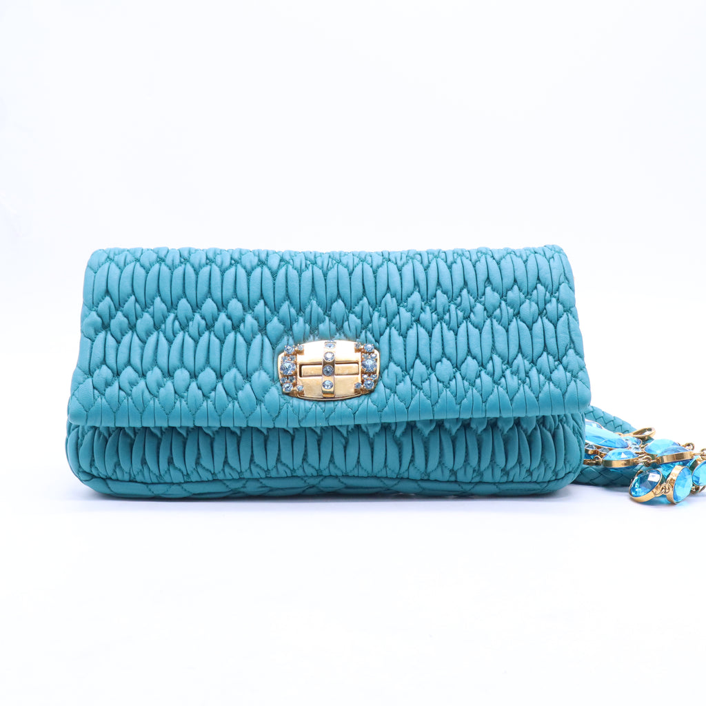Nappa Matelassé Crystal Shoulder Bag B20026