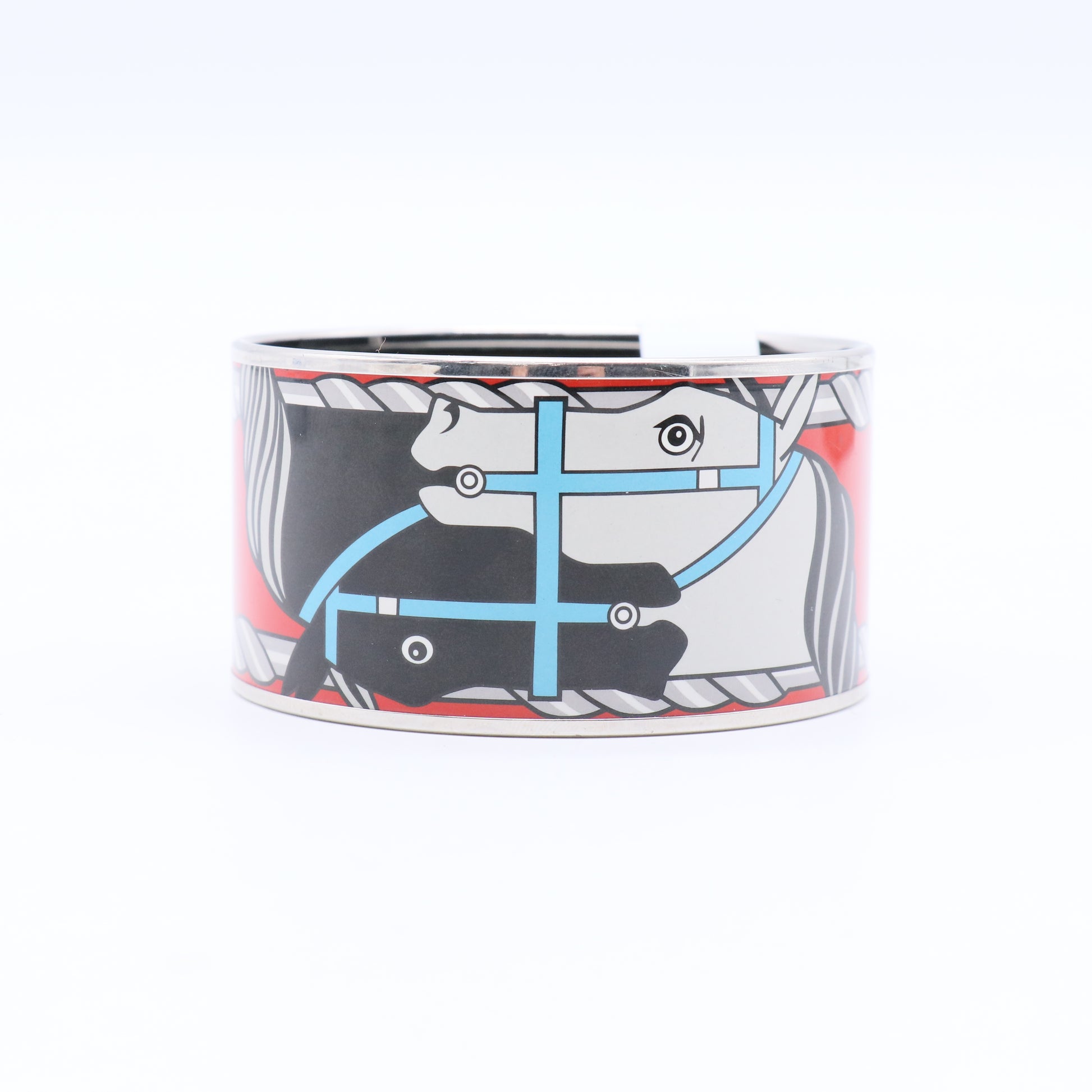Extra Wide Enamel Bangle Bracelet W11248 twins