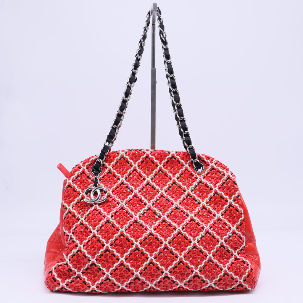 Just Mademoiselle Bag Woven Stitch Patent Large B20283