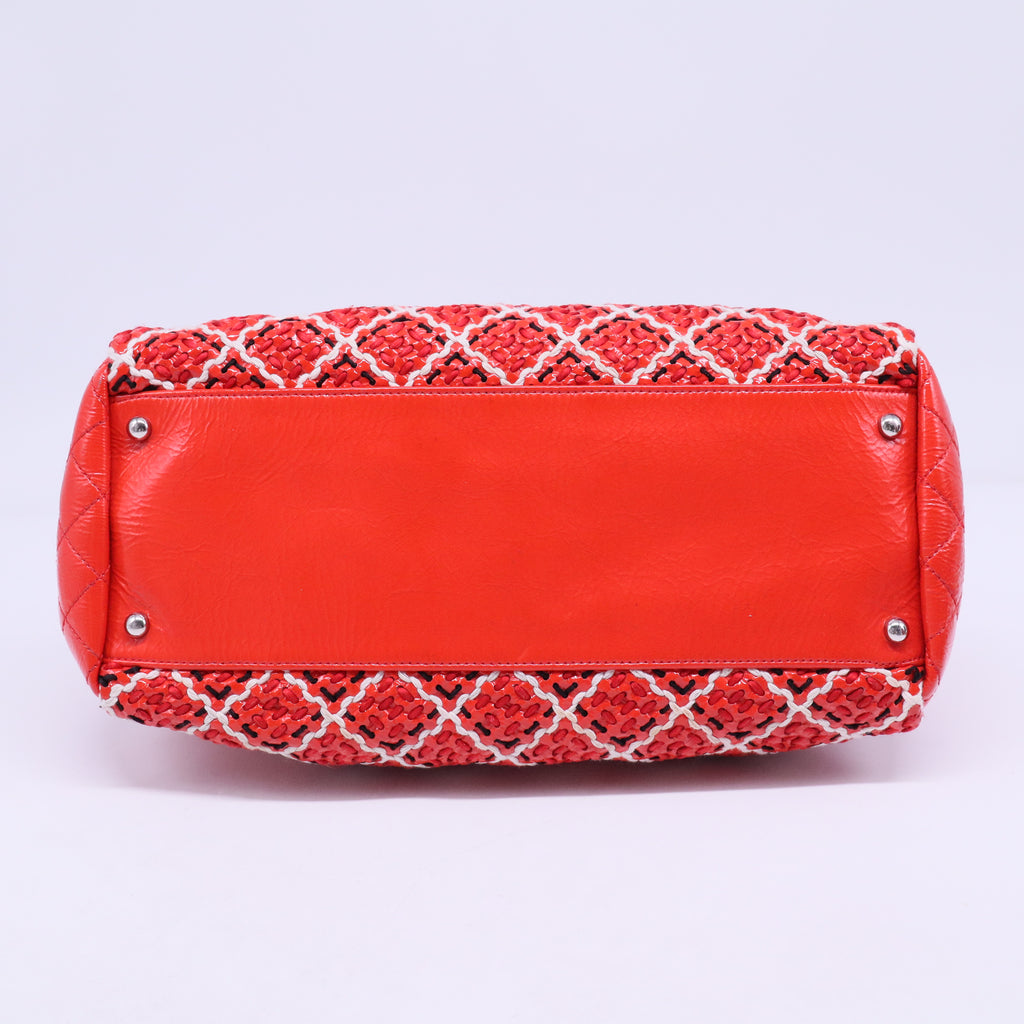 Just Mademoiselle Bag Woven Stitch Patent Large B20283