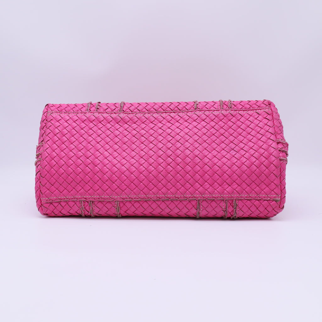 Belted Cabas Tote Intrecciato Nappa with Stitched Detail Large Twins B22728