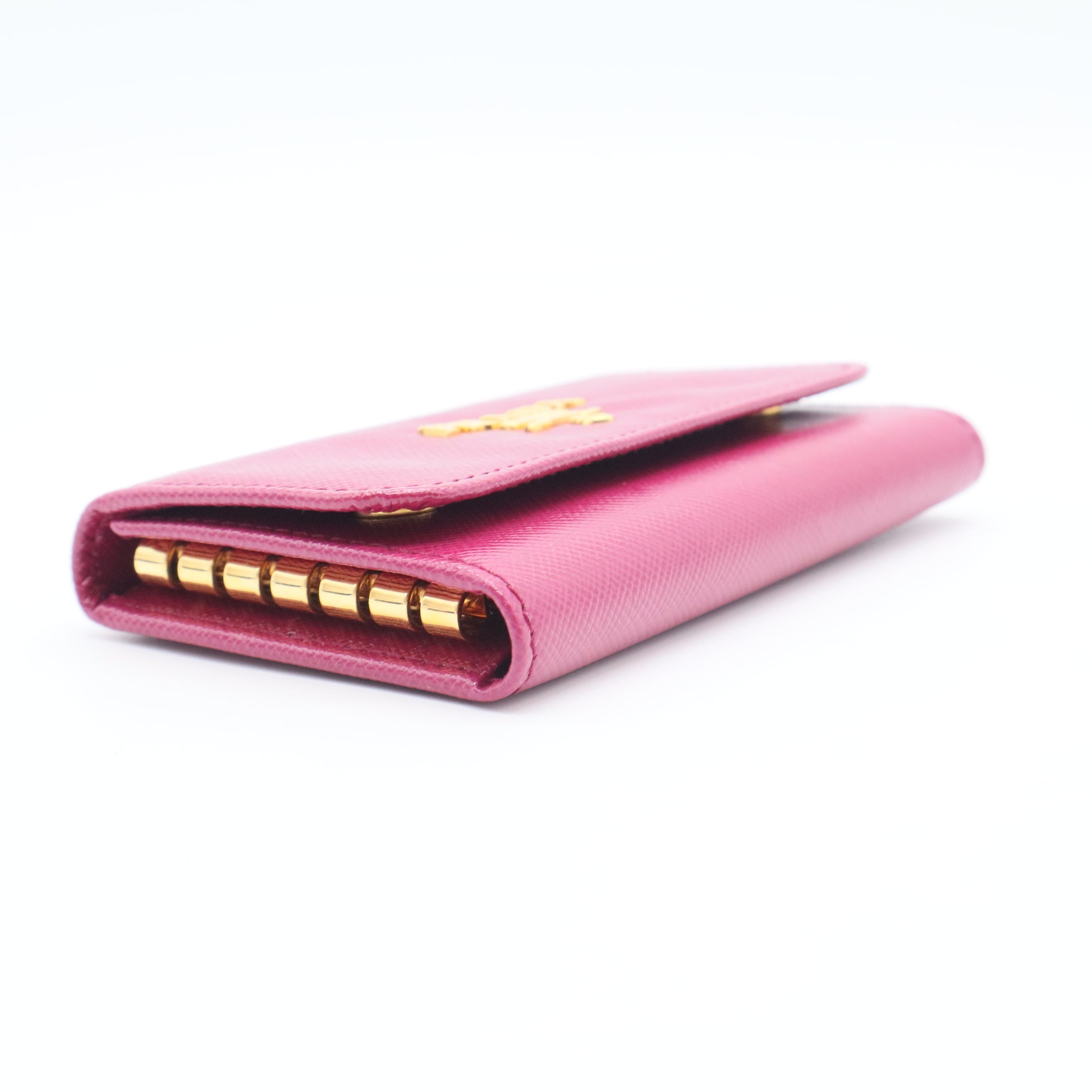 Saffiano Metal Leather Wallet