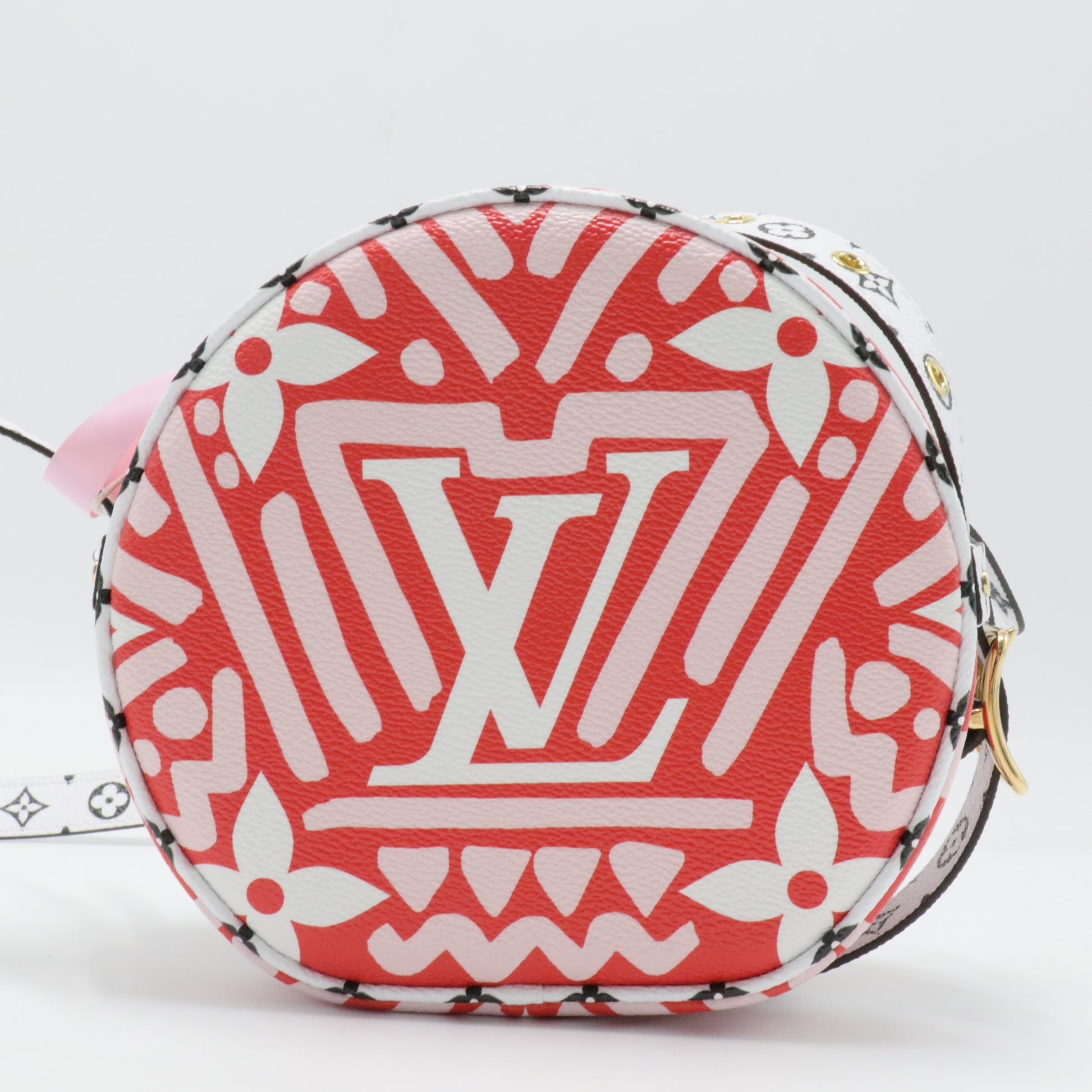 Monogram Giant Crafty Boite Chapeau Souple PM Creme Rouge twins