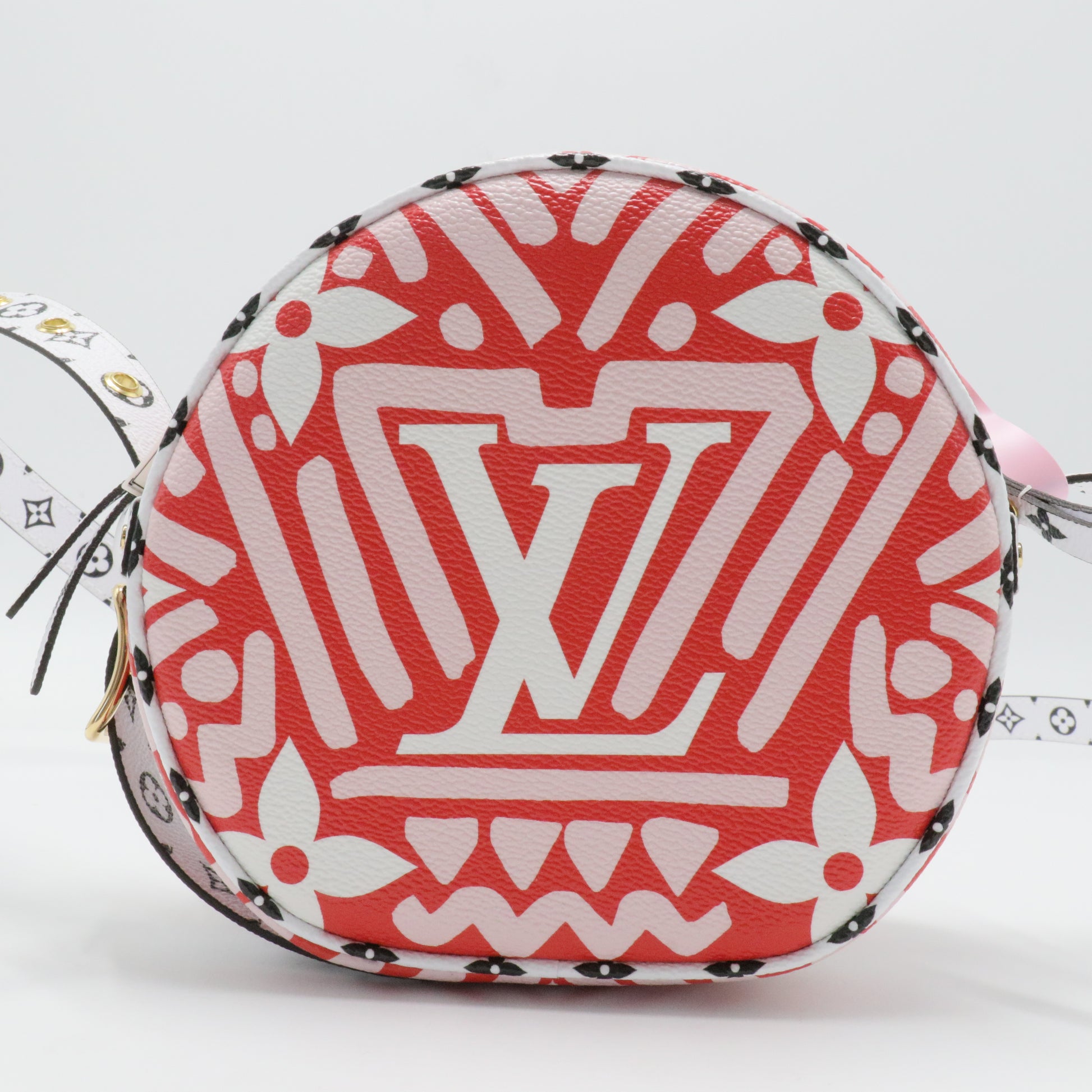 Monogram Giant Crafty Boite Chapeau Souple PM Creme Rouge twins