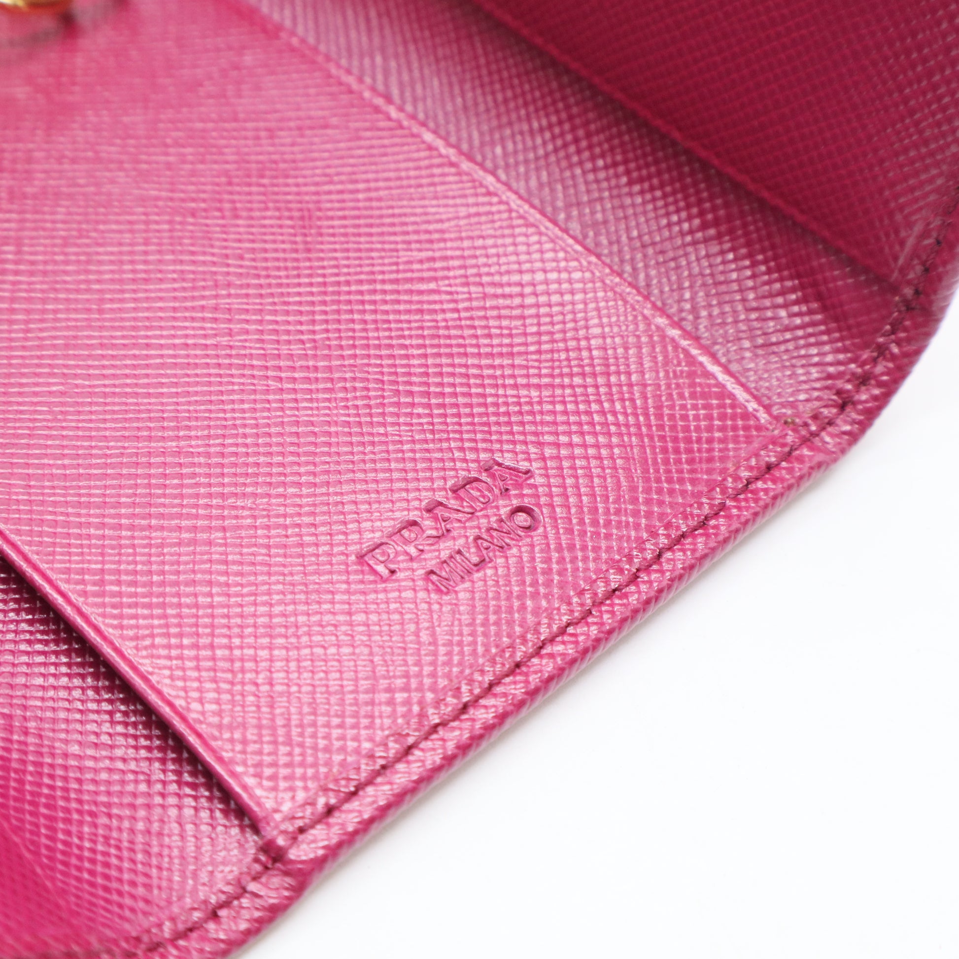 Saffiano Metal Leather Wallet