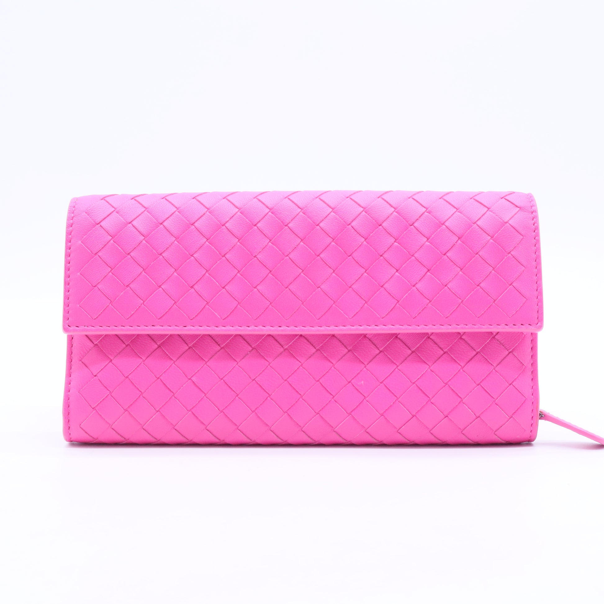 Continental Intrecciato Weave Continental Wallet-W20051
