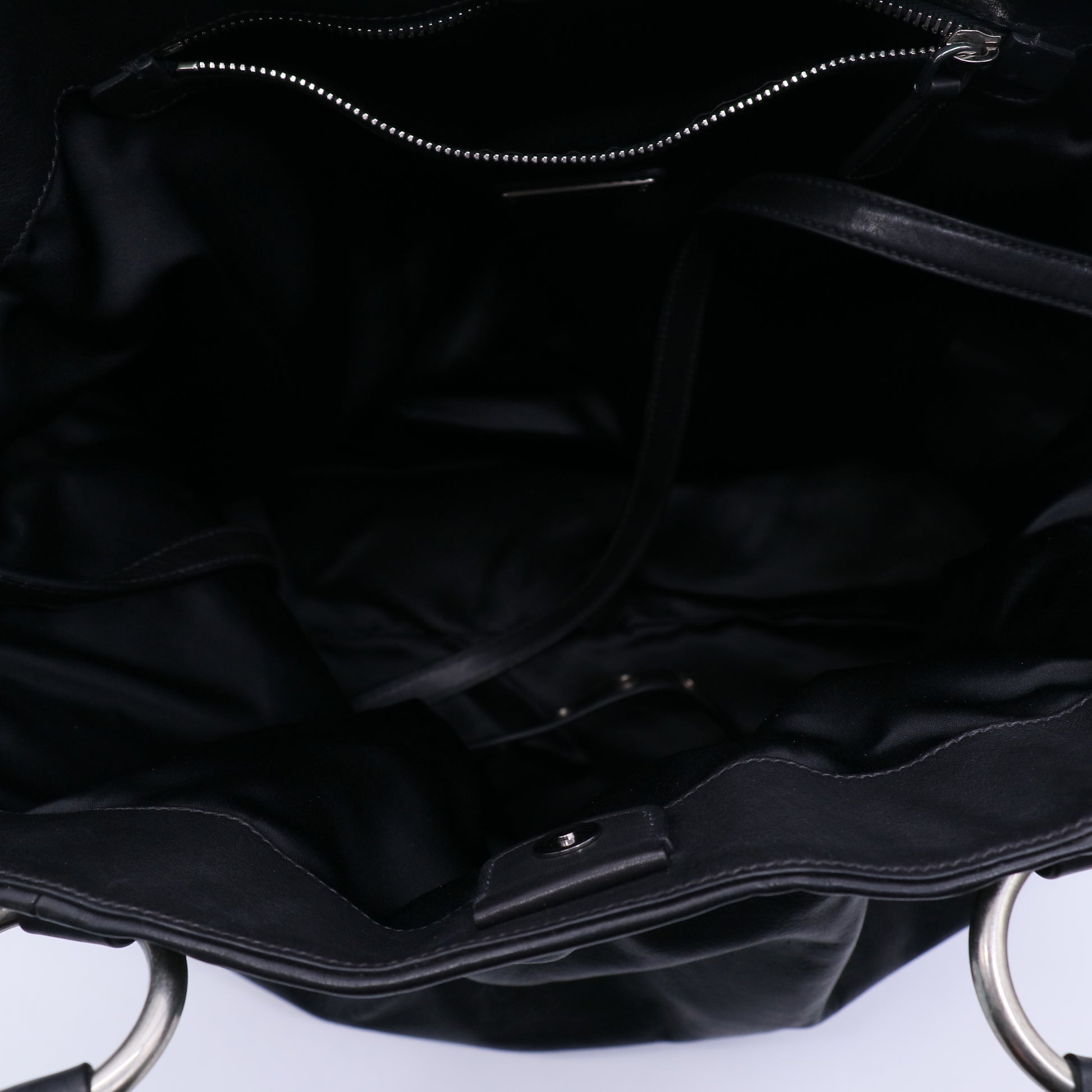 Leather Studded Handle Bag B20802