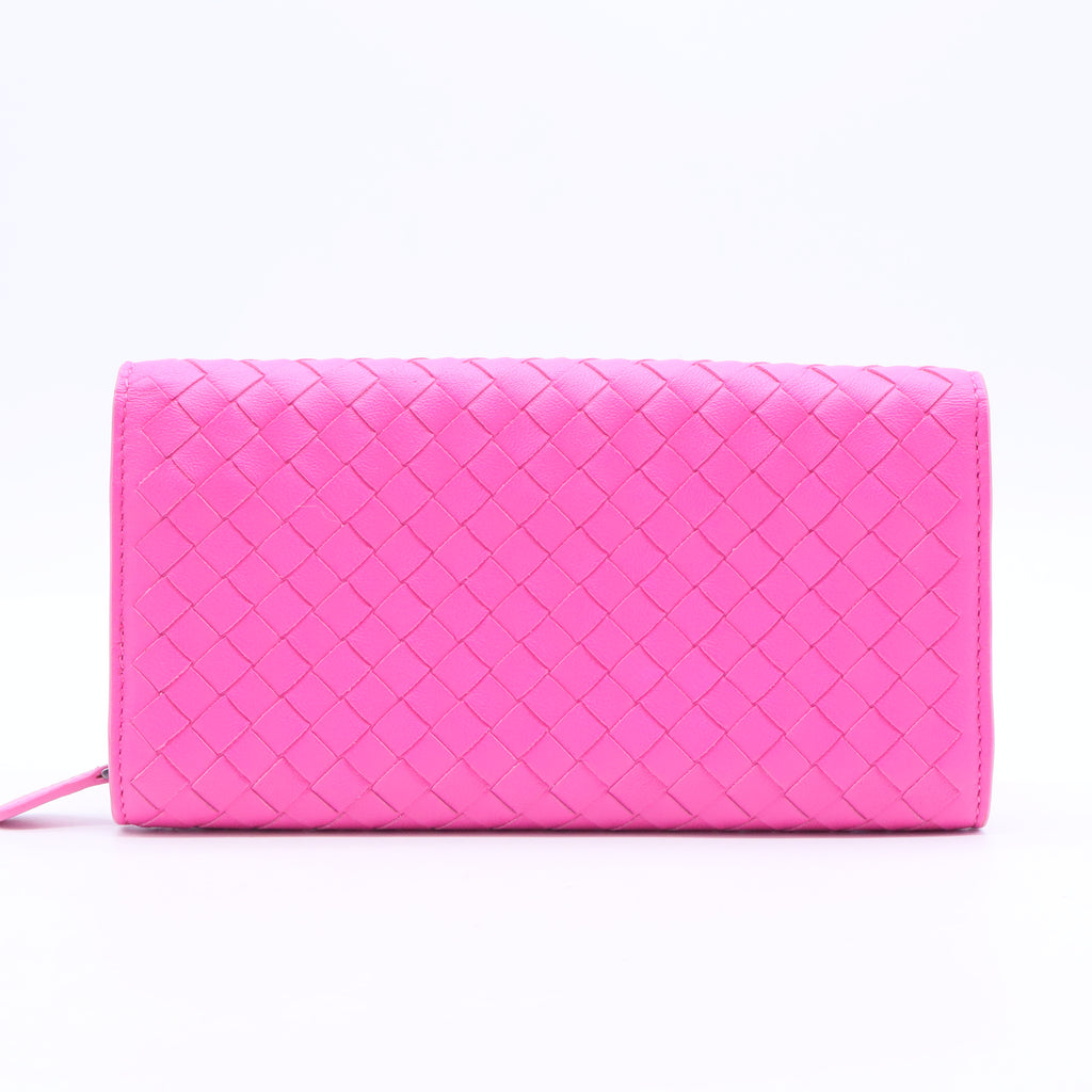 Continental Intrecciato Weave Continental Wallet-W20051