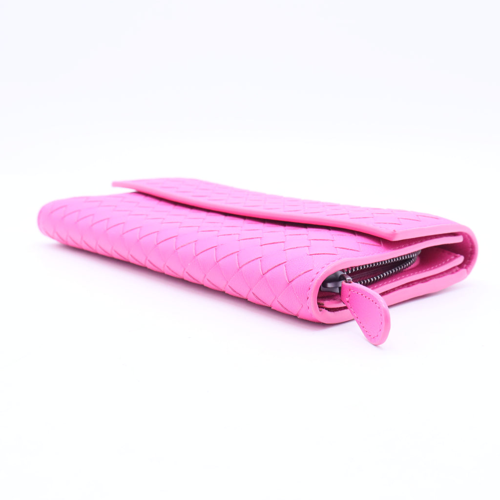 Continental Intrecciato Weave Continental Wallet-W20051