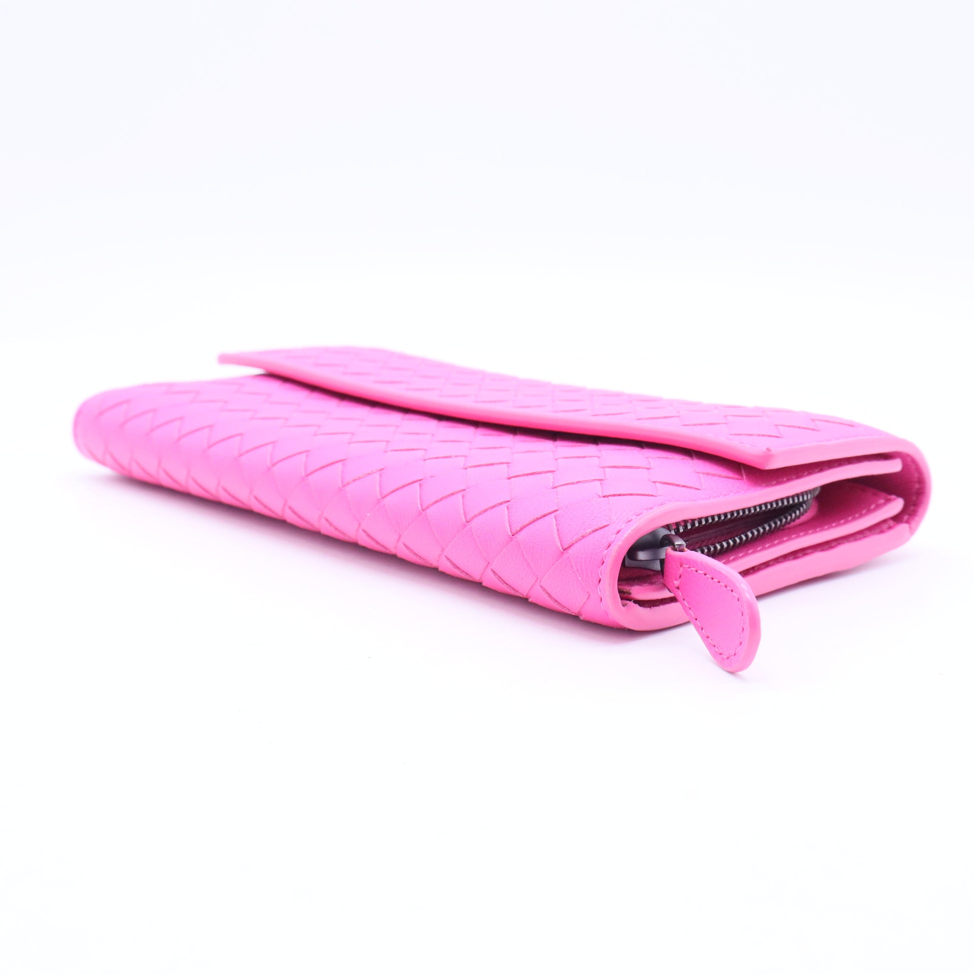 Continental Intrecciato Weave Continental Wallet-W20051