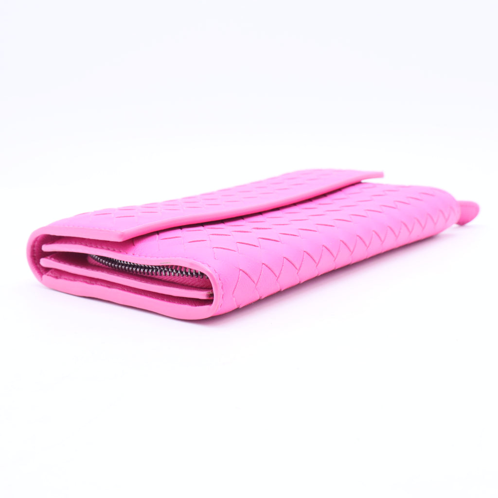 Continental Intrecciato Weave Continental Wallet-W20051